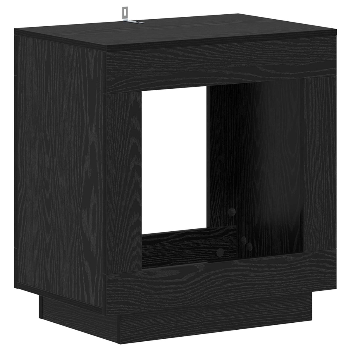 Side Table Black Oak 60 x 40 x 65 cm Engineered Wood