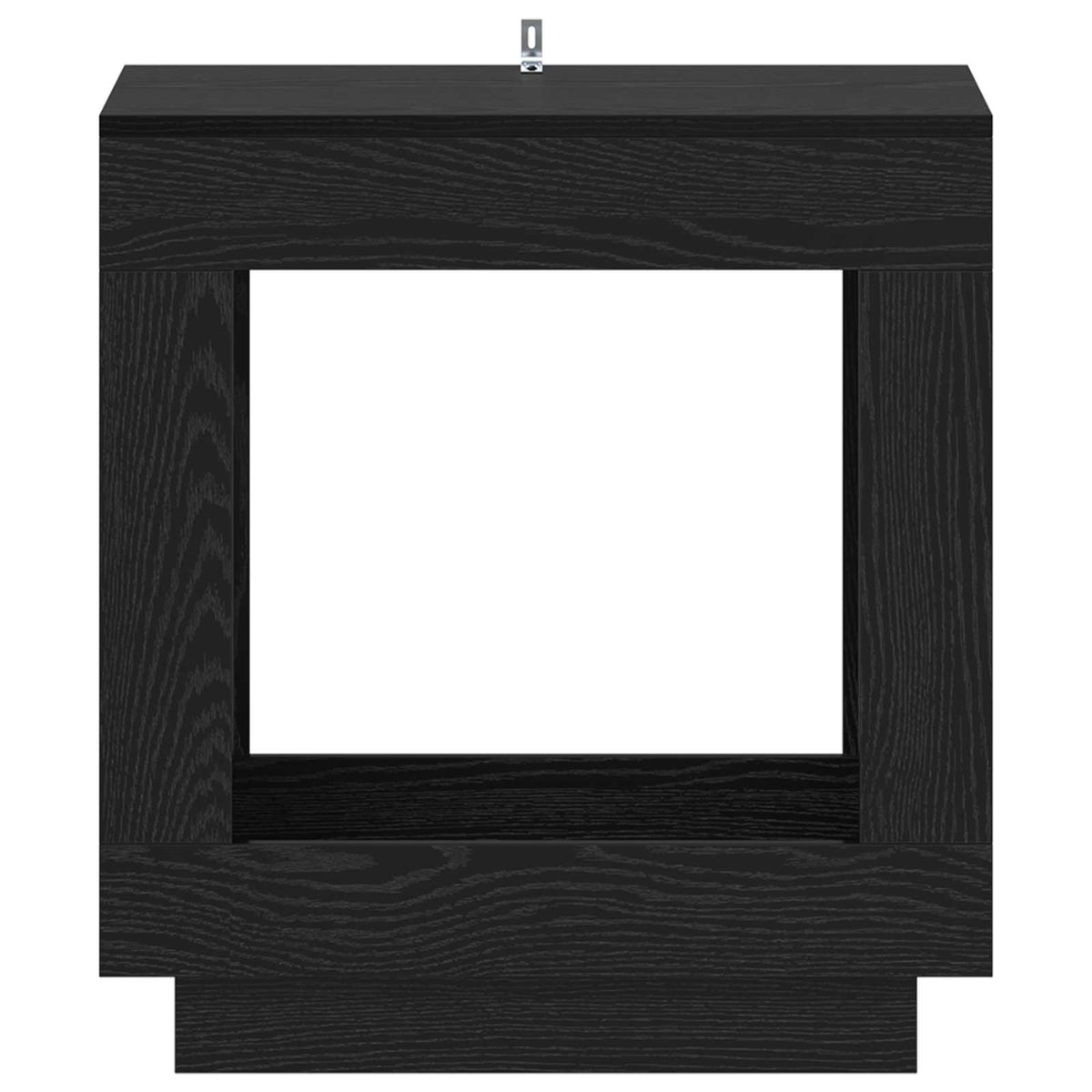 Side Table Black Oak 60 x 40 x 65 cm Engineered Wood