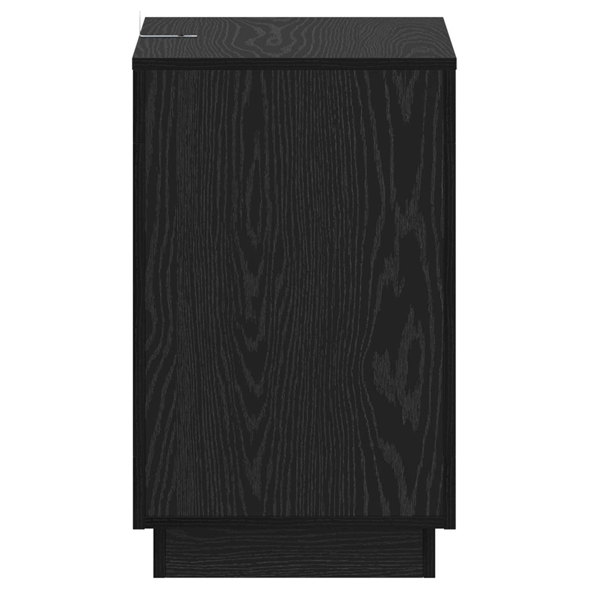 Side Table Black Oak 60 x 40 x 65 cm Engineered Wood