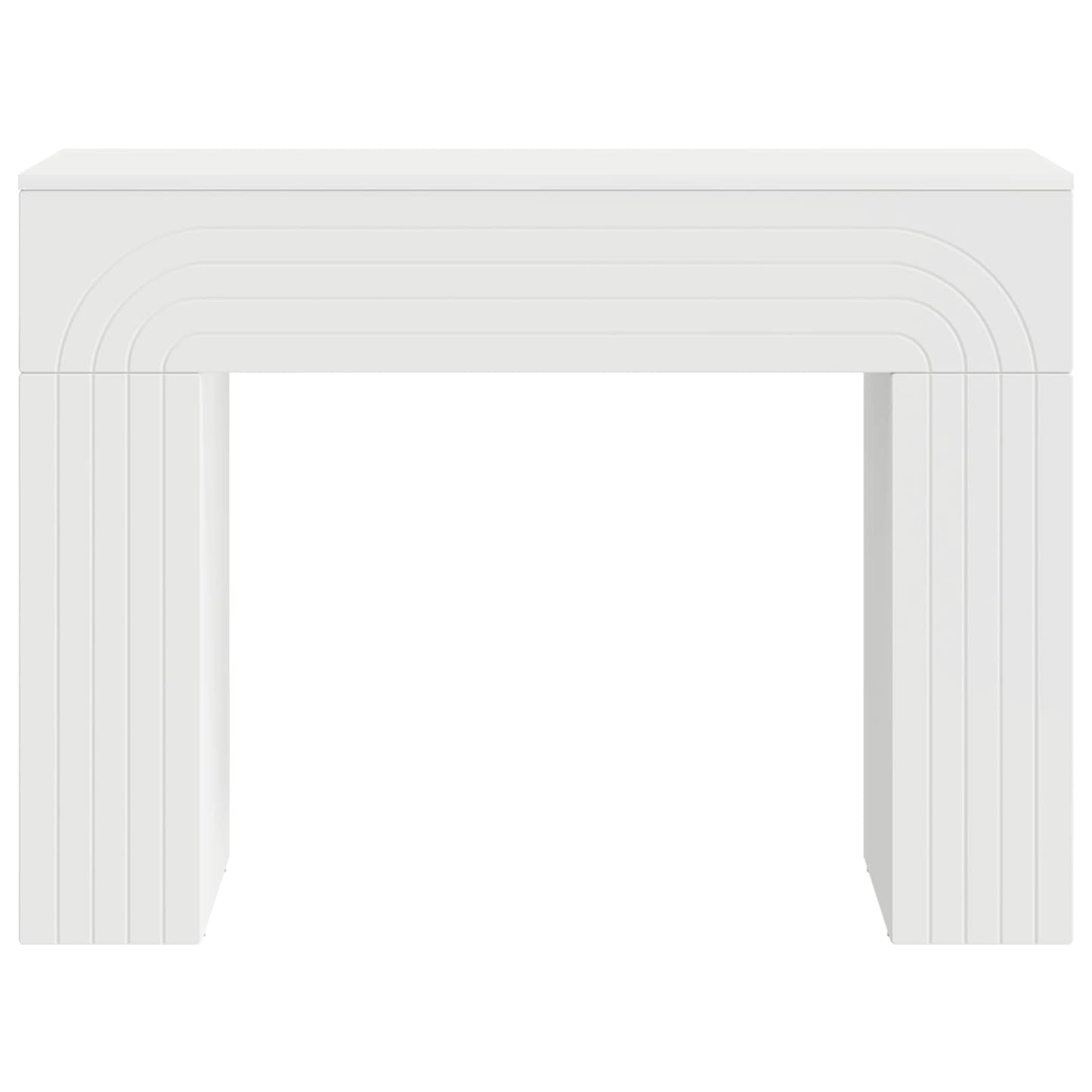 Coffee Table White 102 x 35 x 75 cm Engineered Wood
