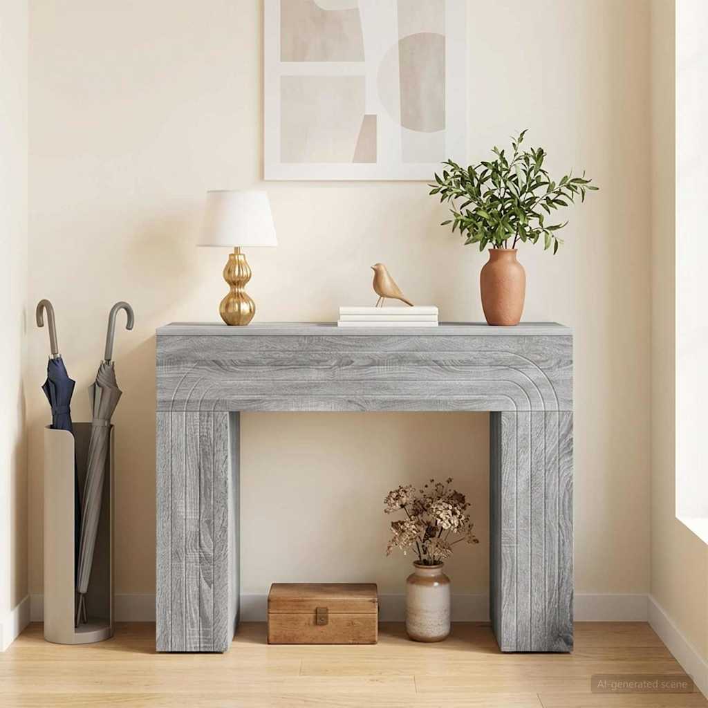 Coffee Table Grey Sonoma 102 x 35 x 75 cm Engineered Wood