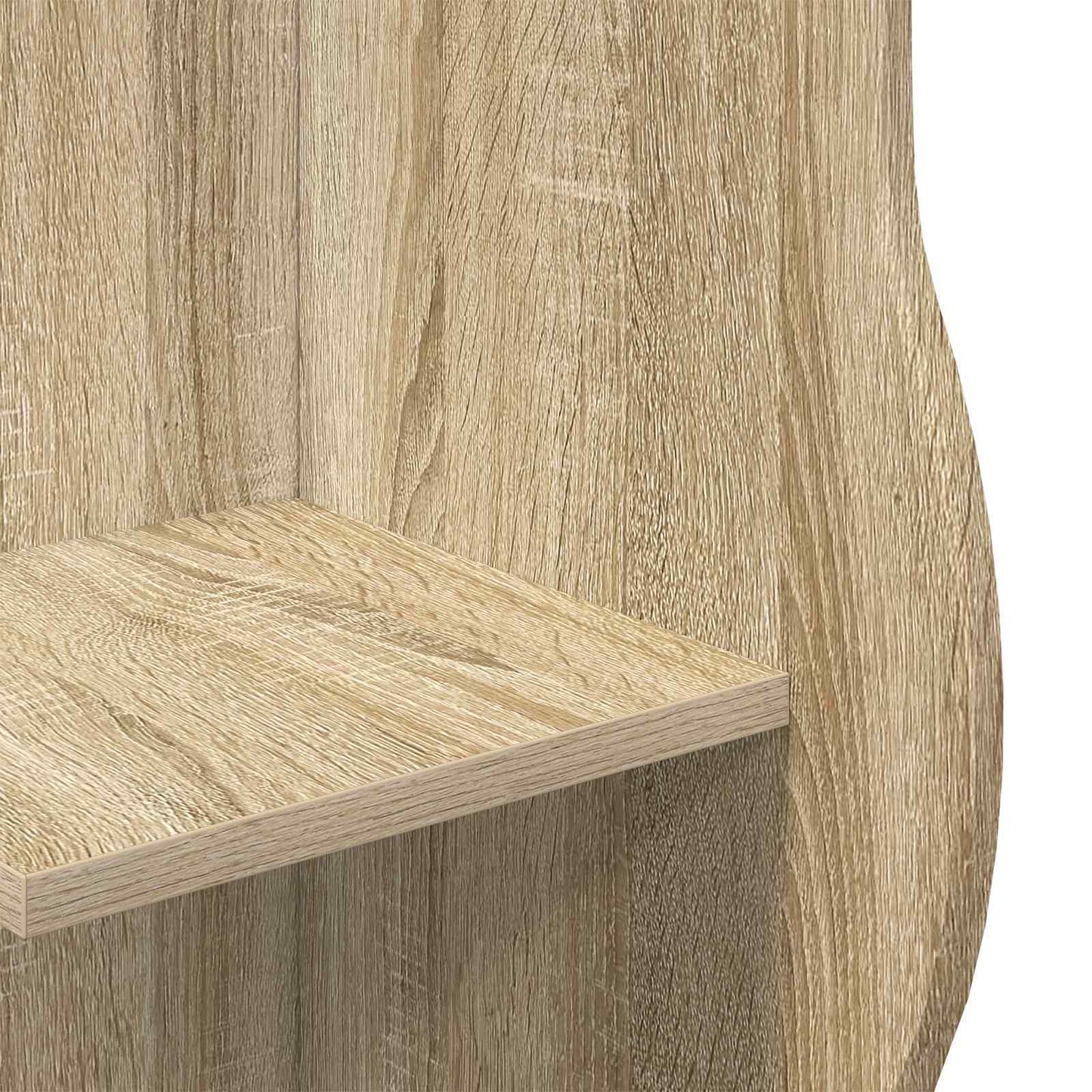 Corner Shelf Sonoma Oak 34 x 33 x 102 cm Engineered Wood