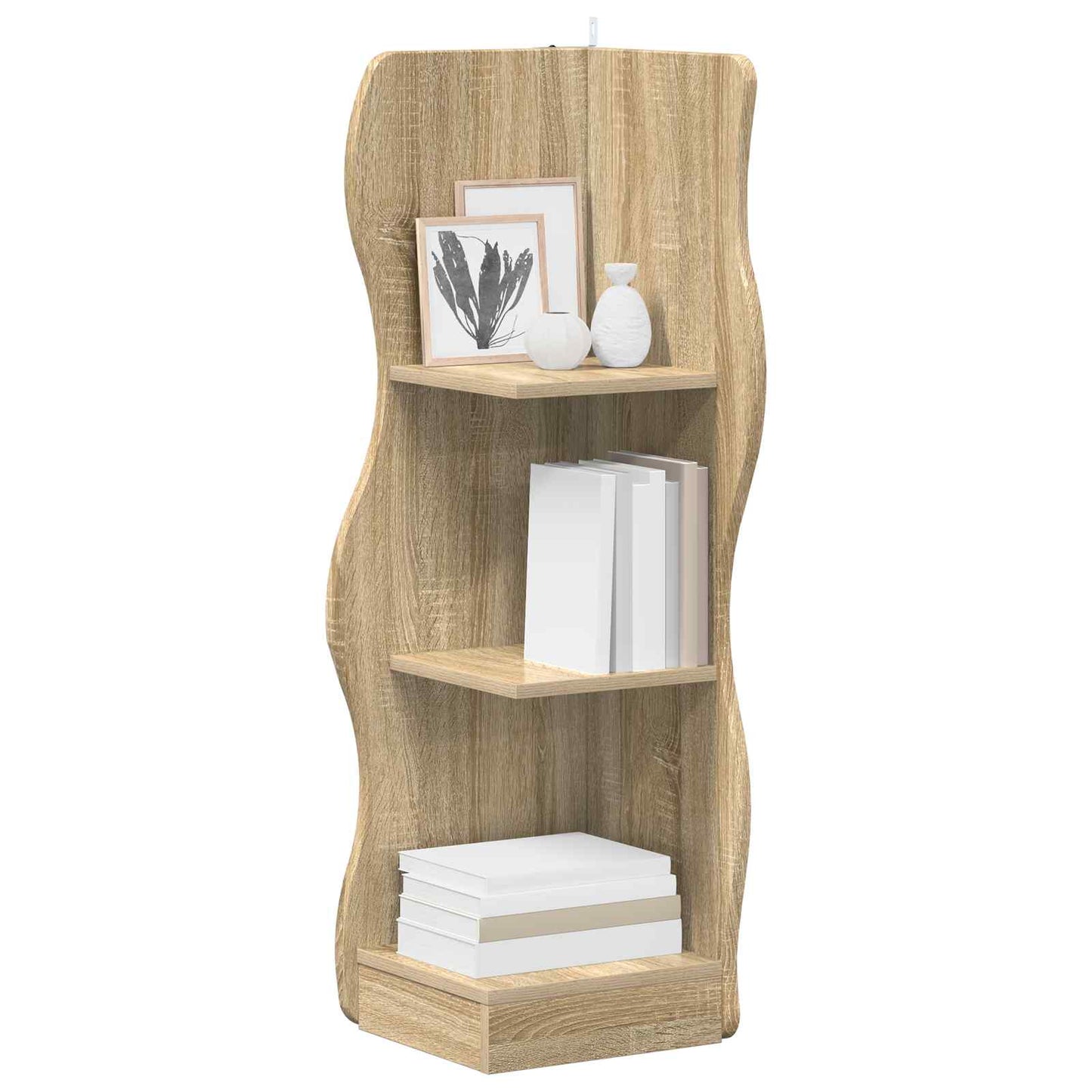 Corner Shelf Sonoma Oak 34 x 33 x 102 cm Engineered Wood