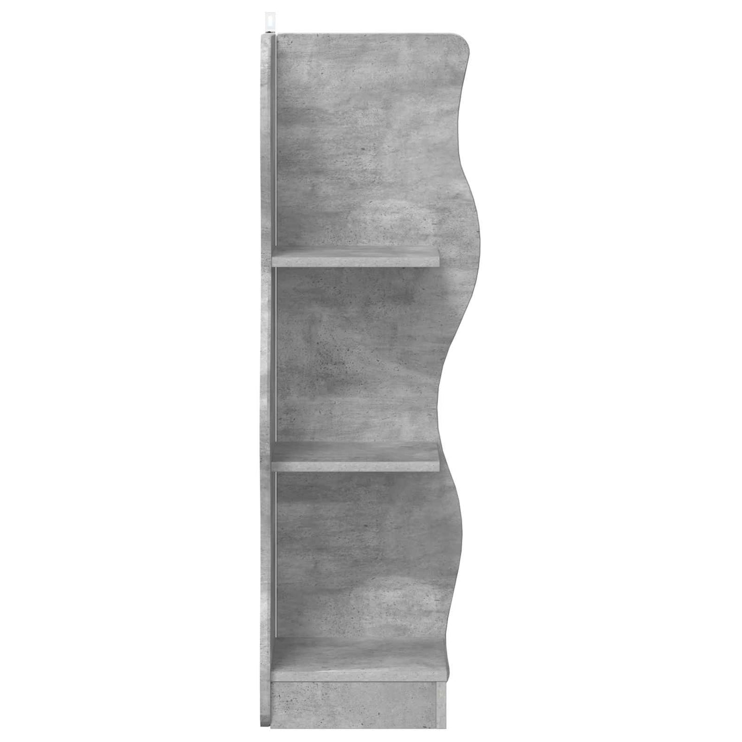 Corner Shelf Concrete Grey 34 x 33 x 102 cm Engineered Wood