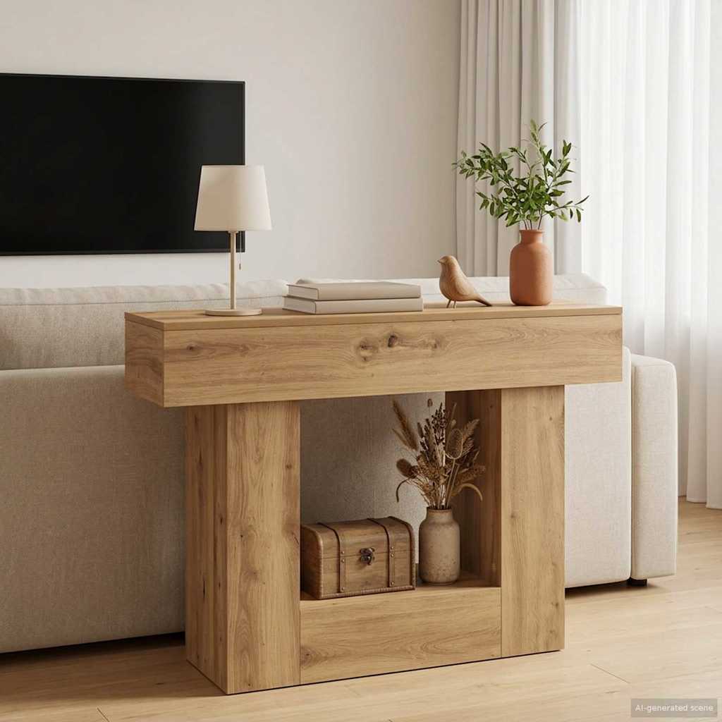 Console Table Artisan Oak 101 x 30 x 74 cm Engineered Wood