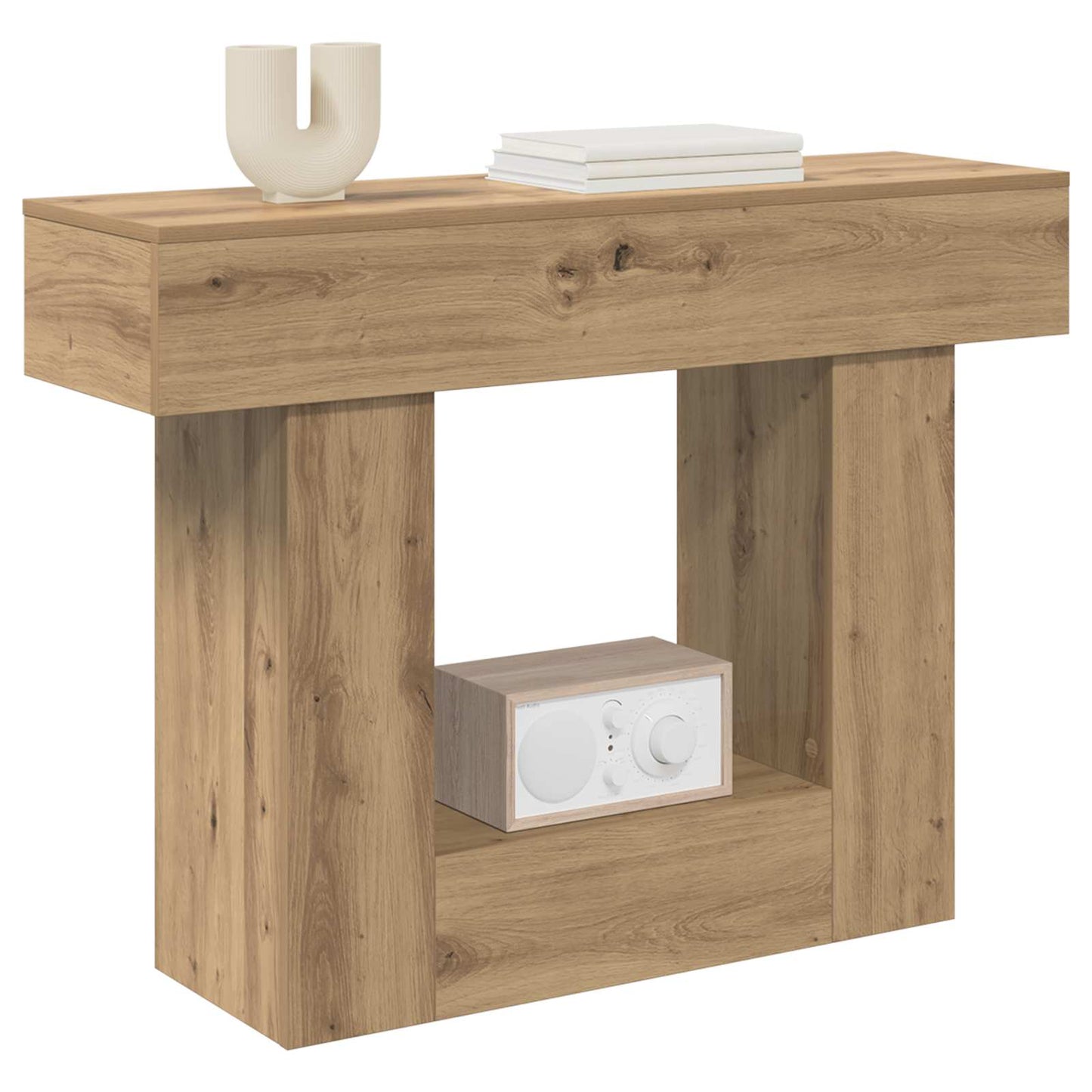 Console Table Artisan Oak 101 x 30 x 74 cm Engineered Wood