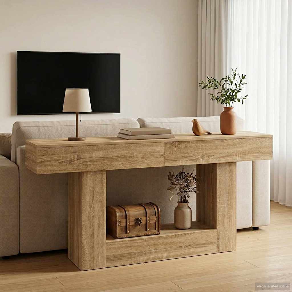 Sonoma Oak 160 x 30 x 74 cm