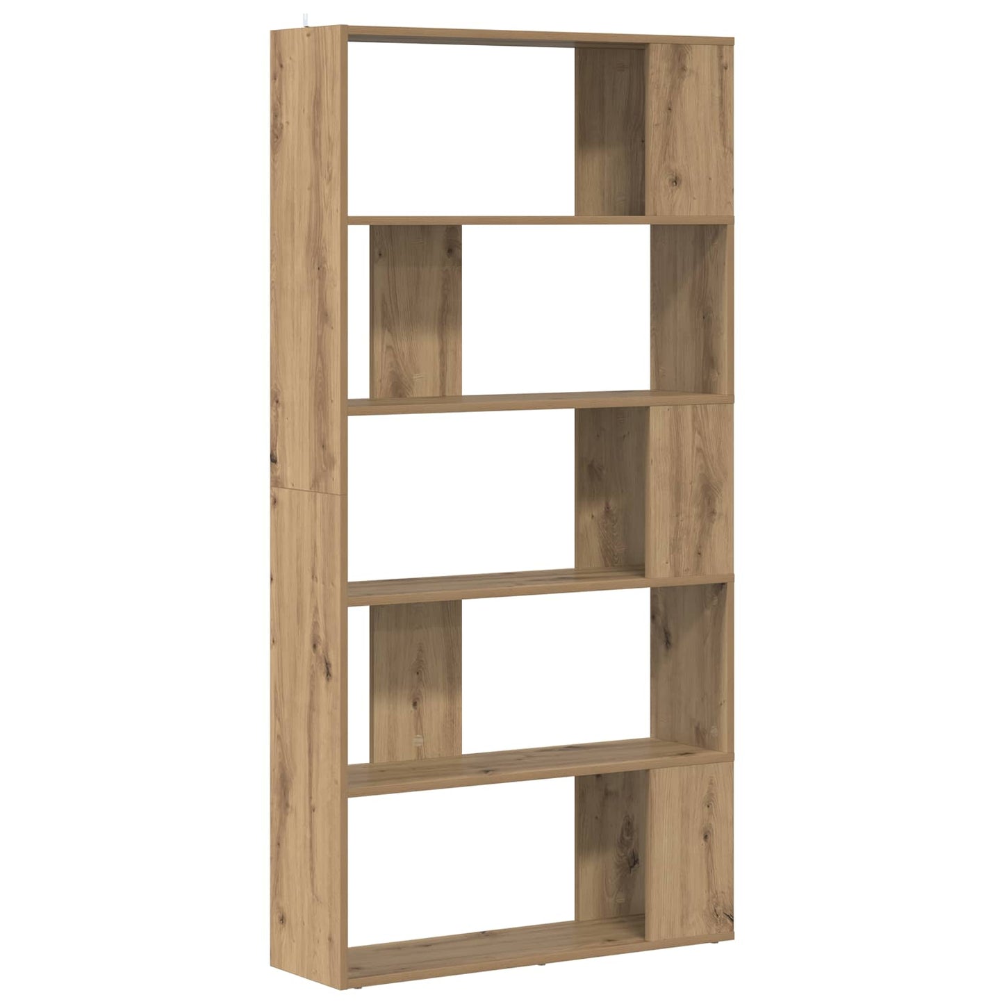 Book Cabinet 80 x 24 x 159 cm Engineered Wood Artisan Oak