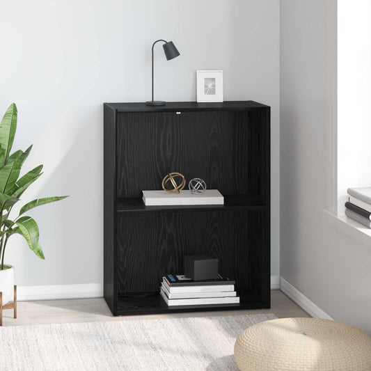 Bookshelf 60 x 30 x 76.5 cm Engineered Wood Black Oak