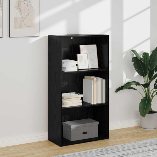 Bookshelf 60 x 30 x 114 cm Engineered Wood Black Oak