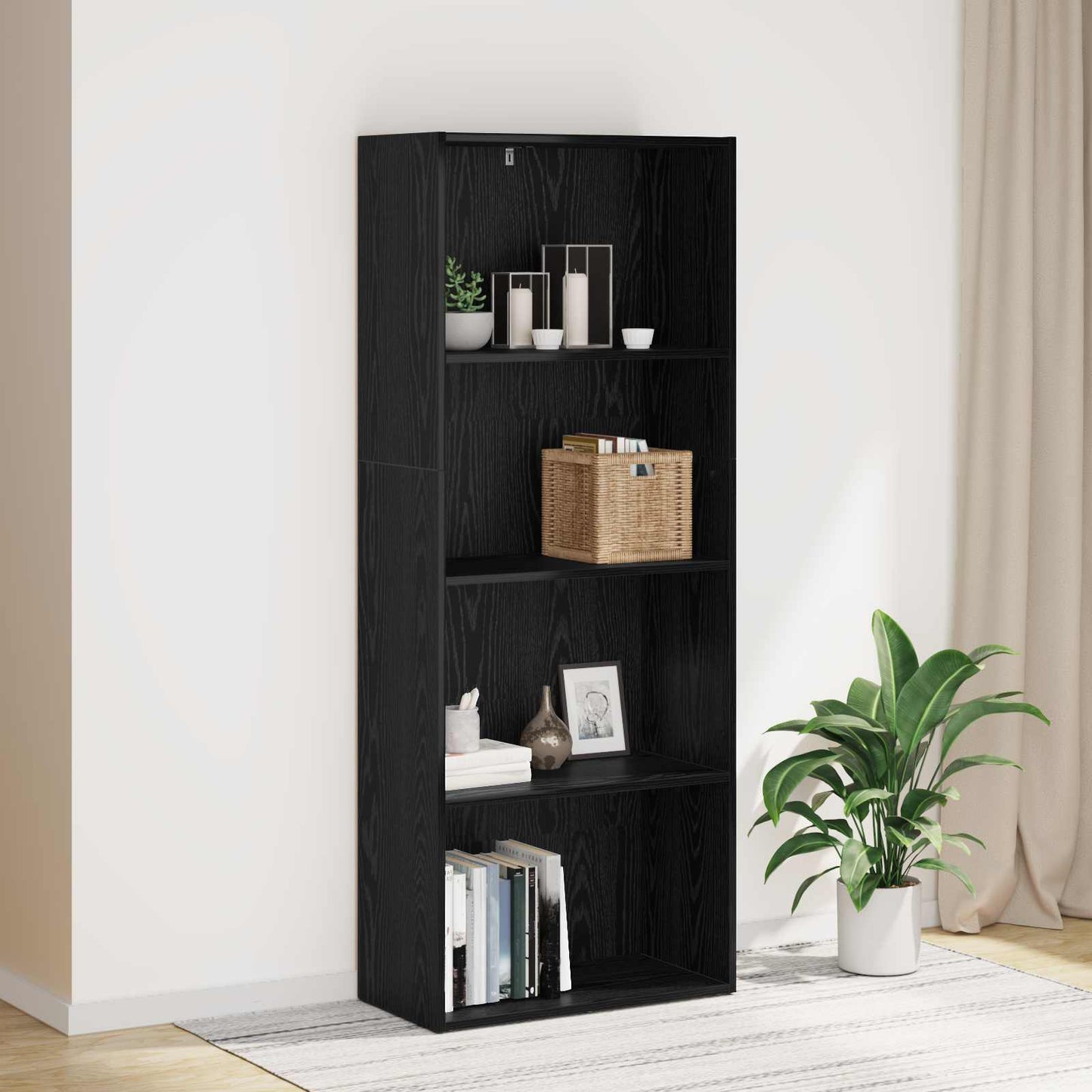 Freestanding Bookshelf 60 x 30 x 151.5 cm Engineered Wood