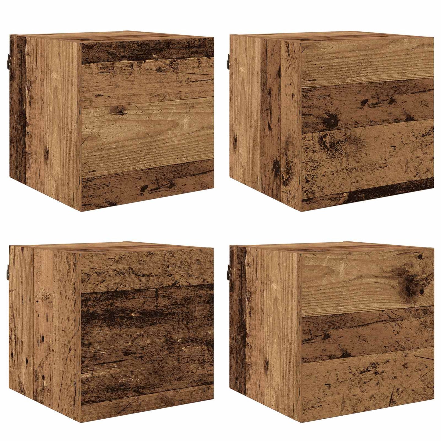 Wall Mounted TV Cabinet Wall-mounted Old Wood 30.5 x 30 x 30 cm
