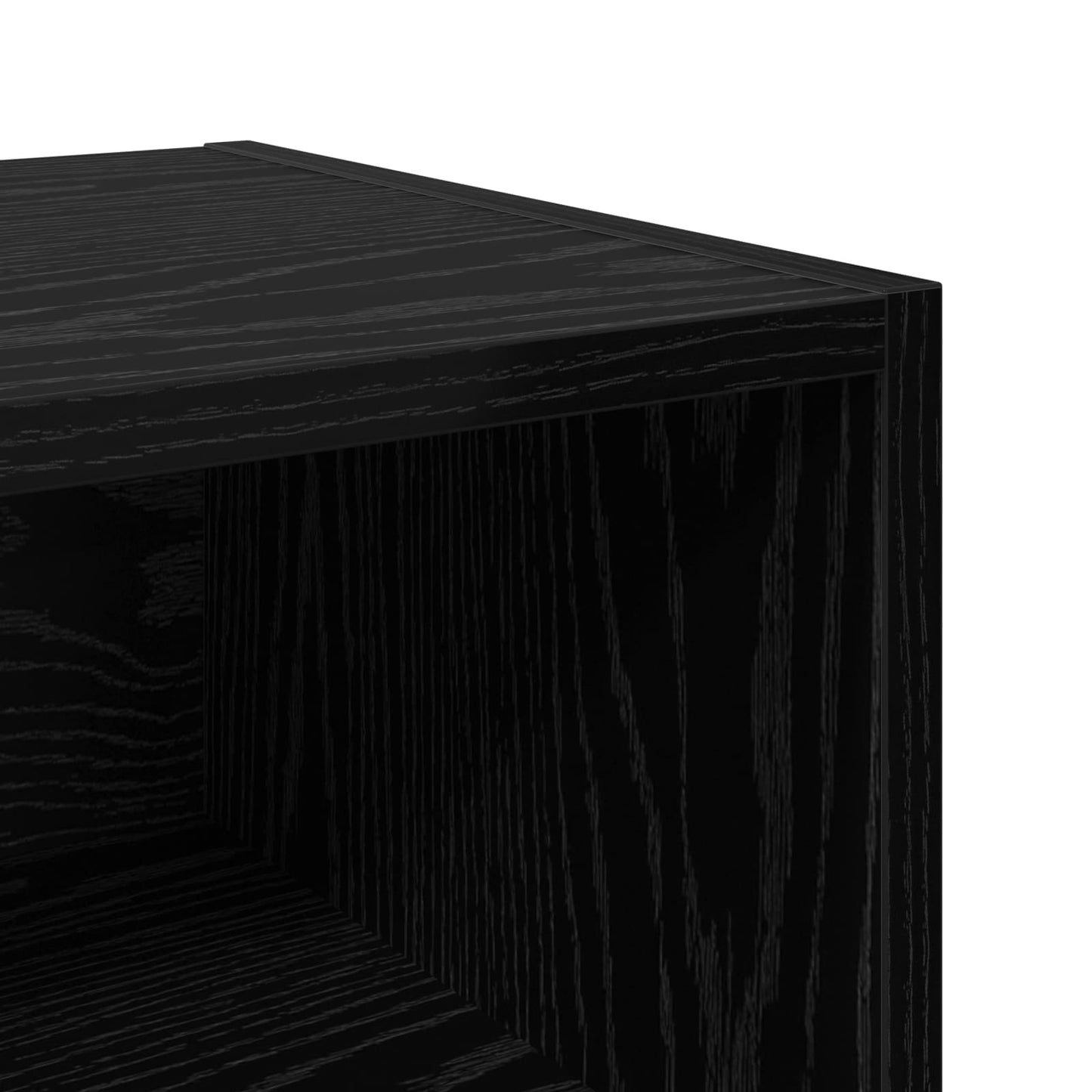 Bed Cabinet Black Oak 40 x 30 x 50 cm Engineered Wood