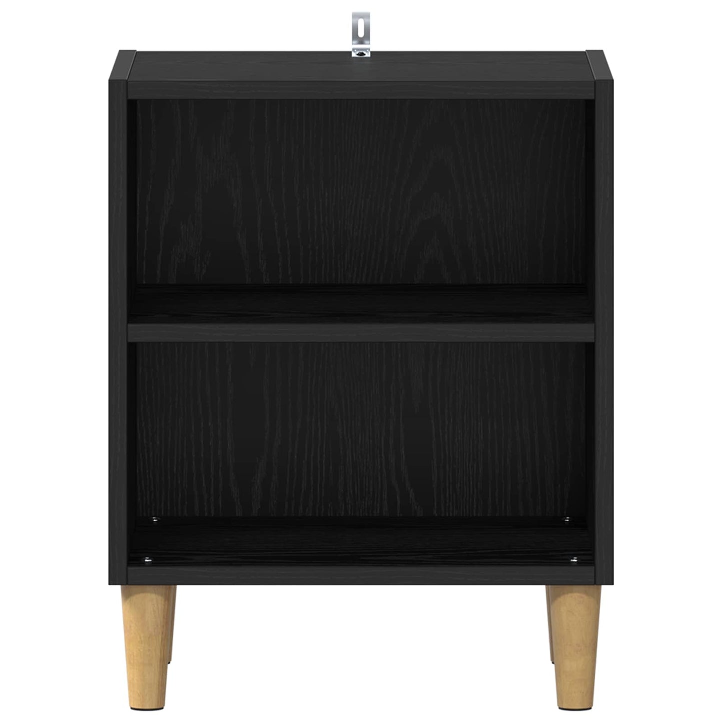 Bed Cabinet Black Oak 40 x 30 x 50 cm Engineered Wood