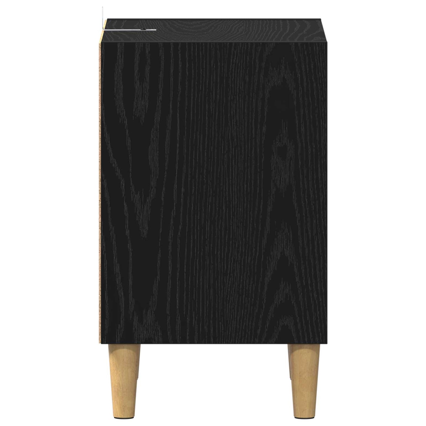 Bed Cabinet Black Oak 40 x 30 x 50 cm Engineered Wood