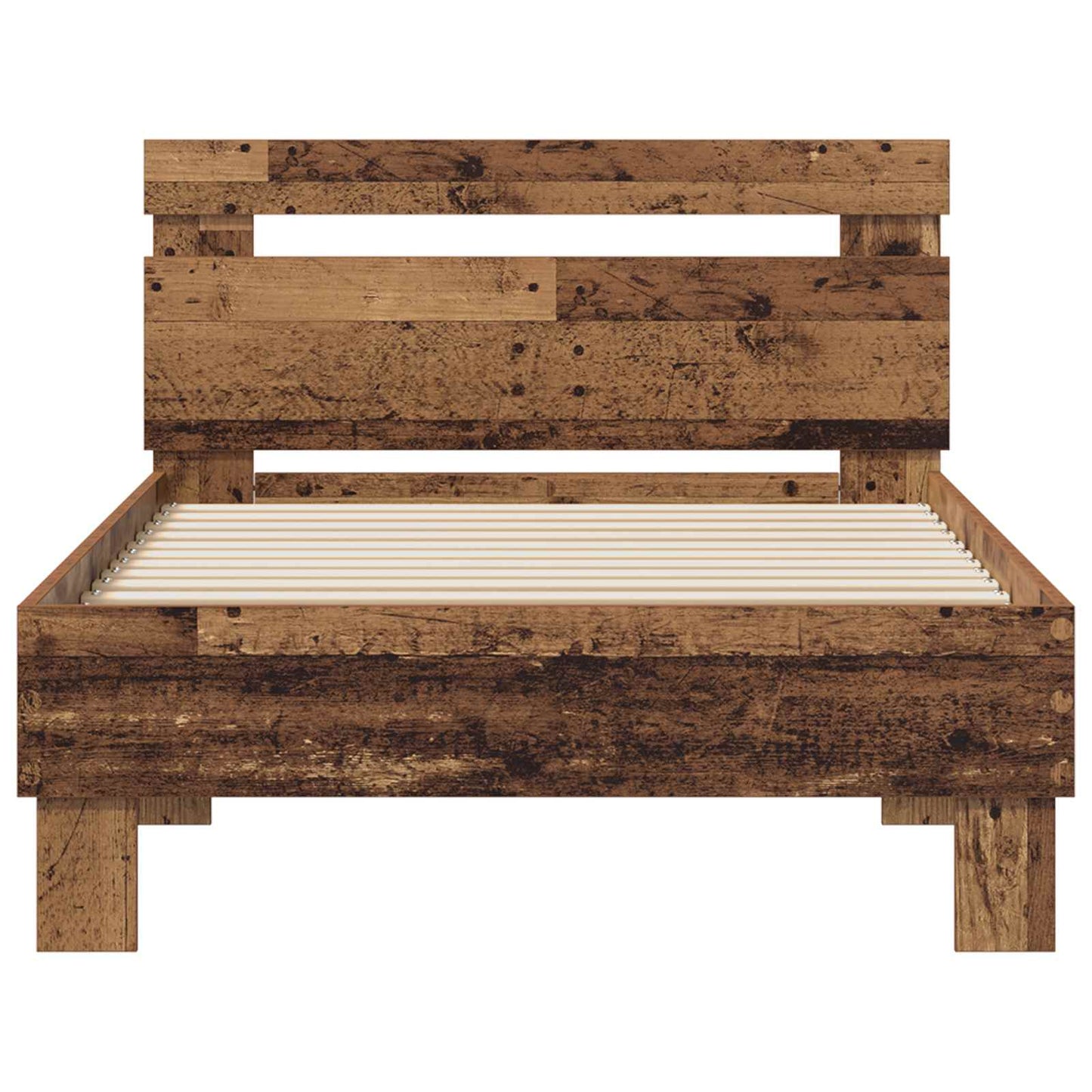 Bed Frame Old Wood 98.5 x 200 cm Engineered Wood