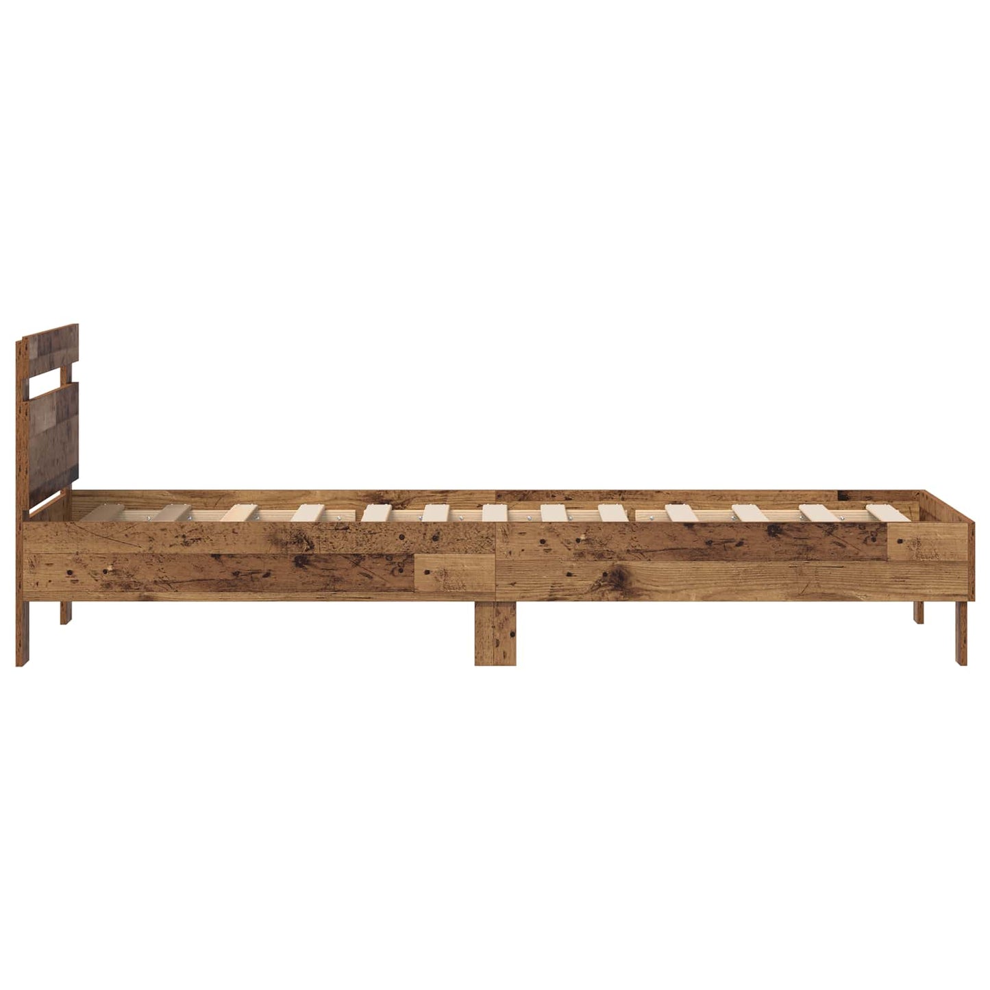 Bed Frame Old Wood 98.5 x 200 cm Engineered Wood