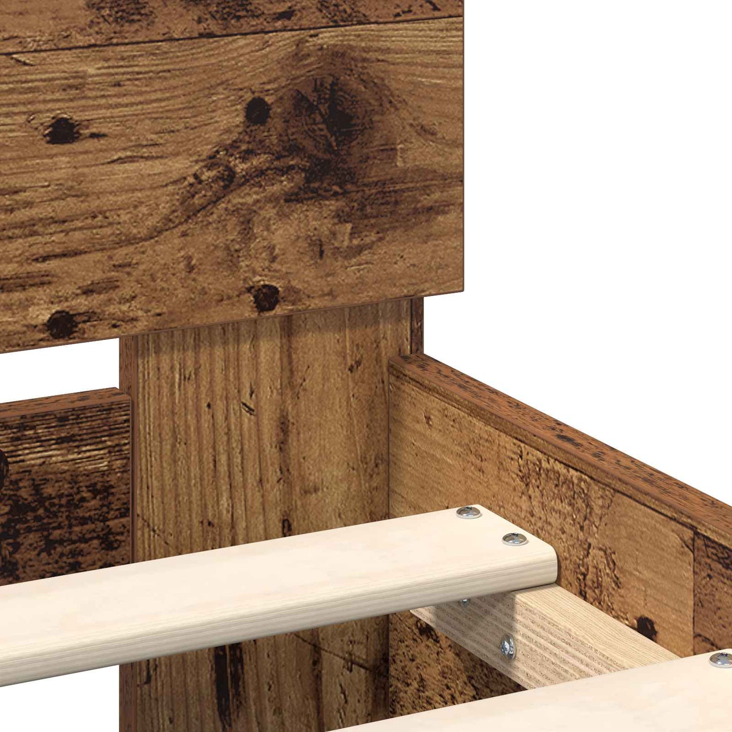Bed Frame Old Wood 75 x 190 cm Engineered Wood