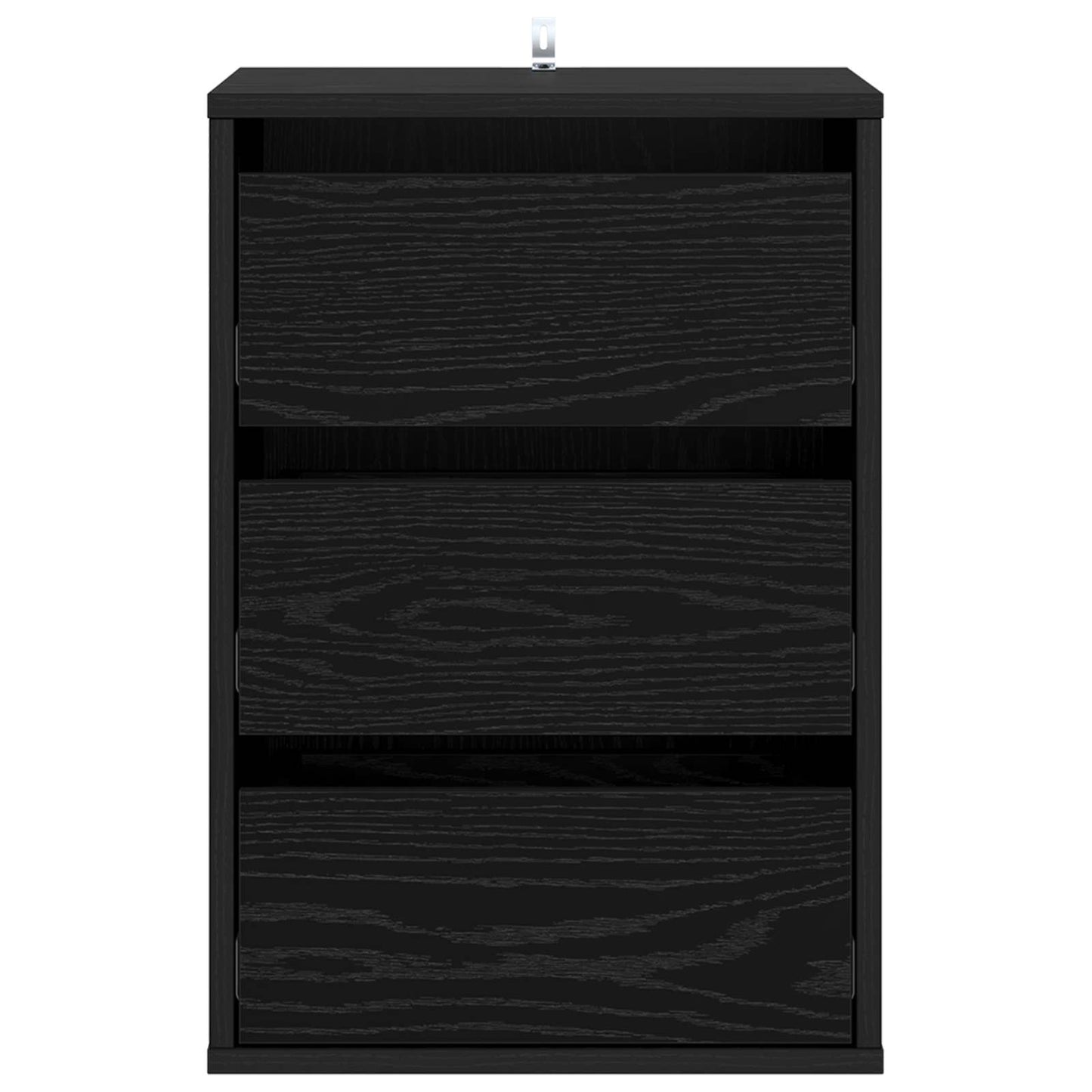 Drawer Cabinet 3-Drawer Black Oak 41 x 40 x 58 cm