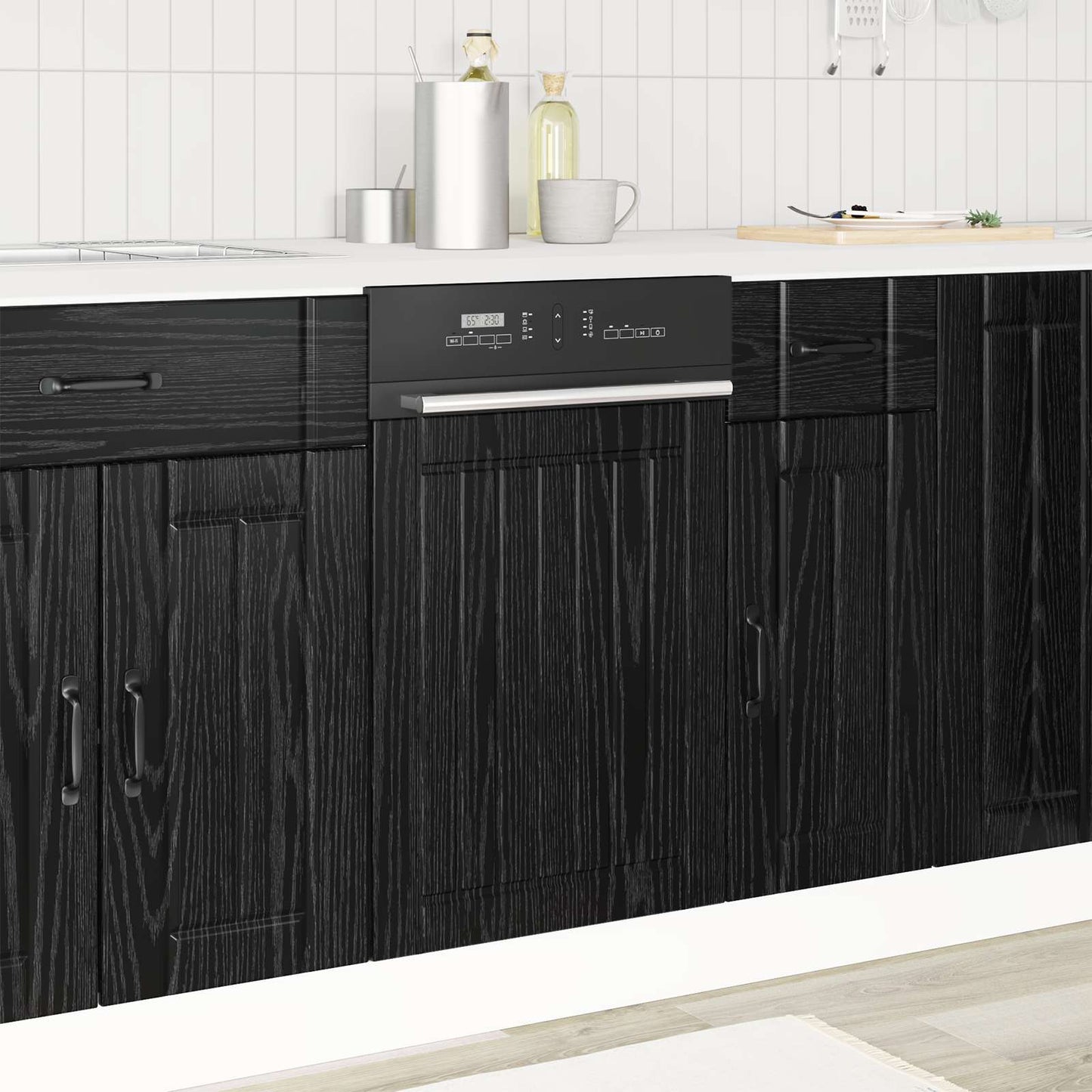 Dishwasher Panel LUCCA Black Oak 45 x 1.5 x 57 cm