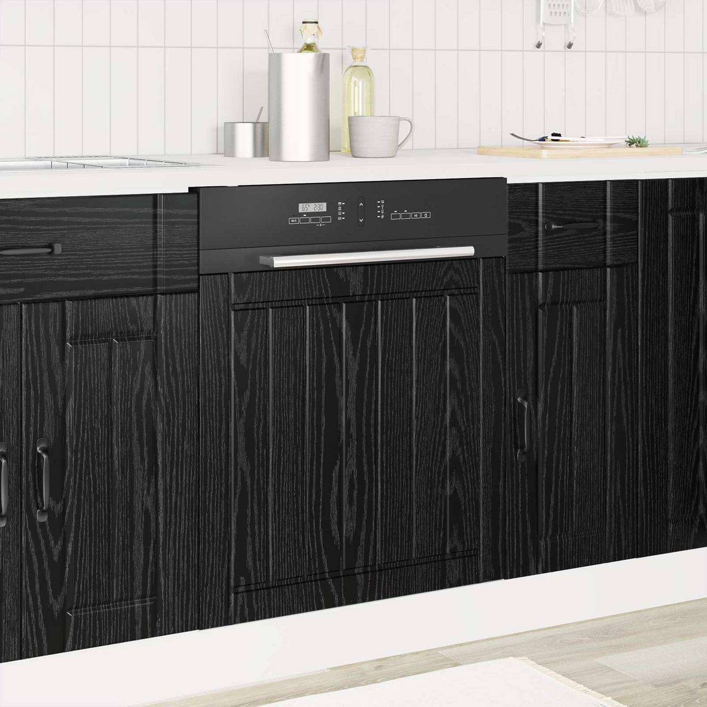 Dishwasher Panel LUCCA Black Oak 60 x 1.5 x 57 cm