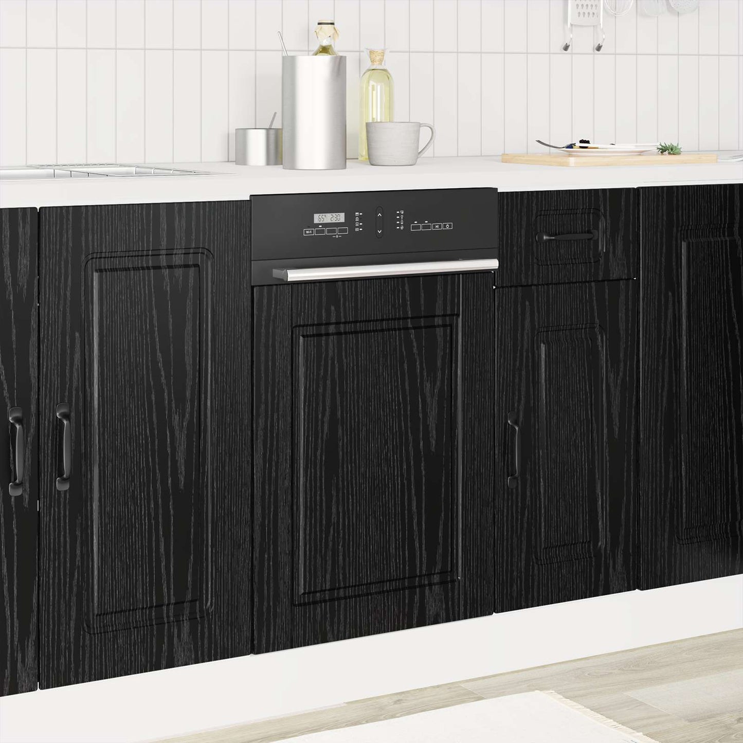 Dishwasher Panel PORTO Black Oak 45 x 1.5 x 57 cm