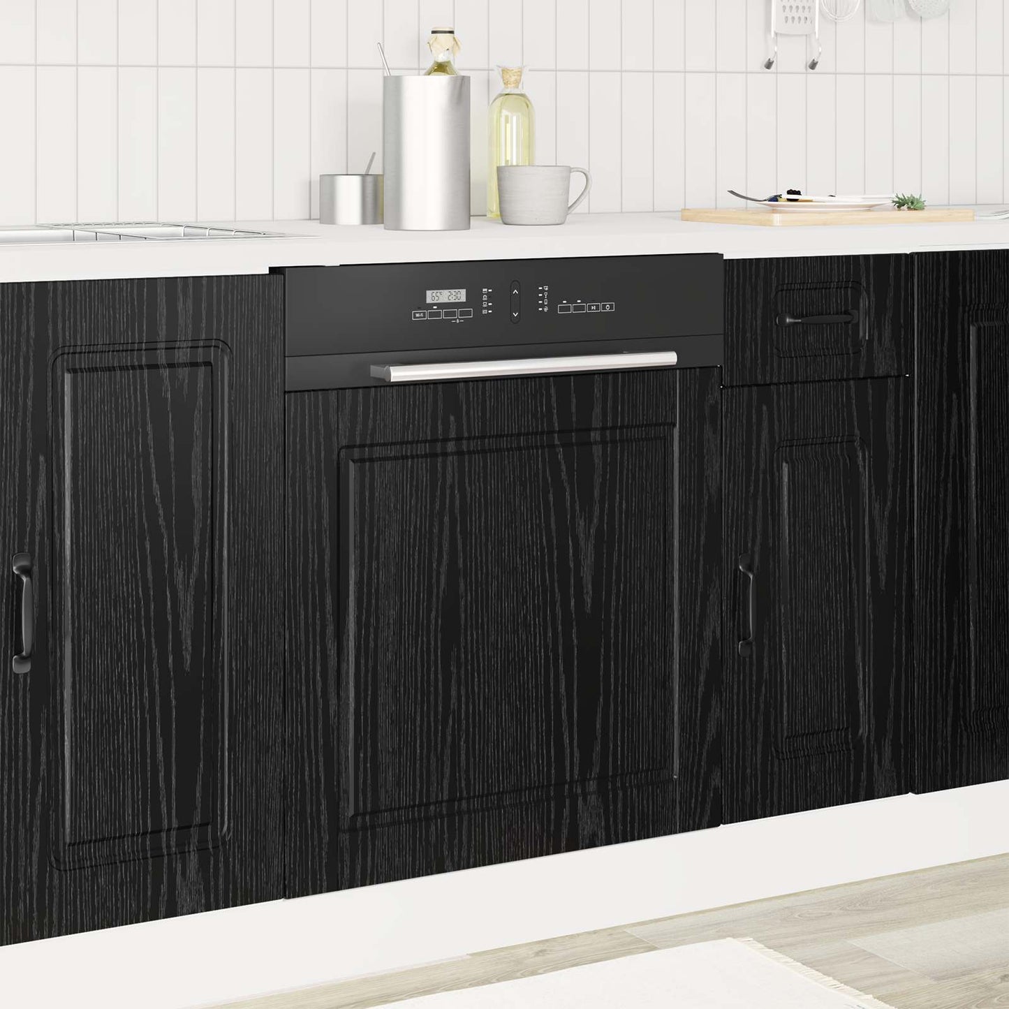 Dishwasher Panel PORTO Black Oak 60 x 1.5 x 57 cm