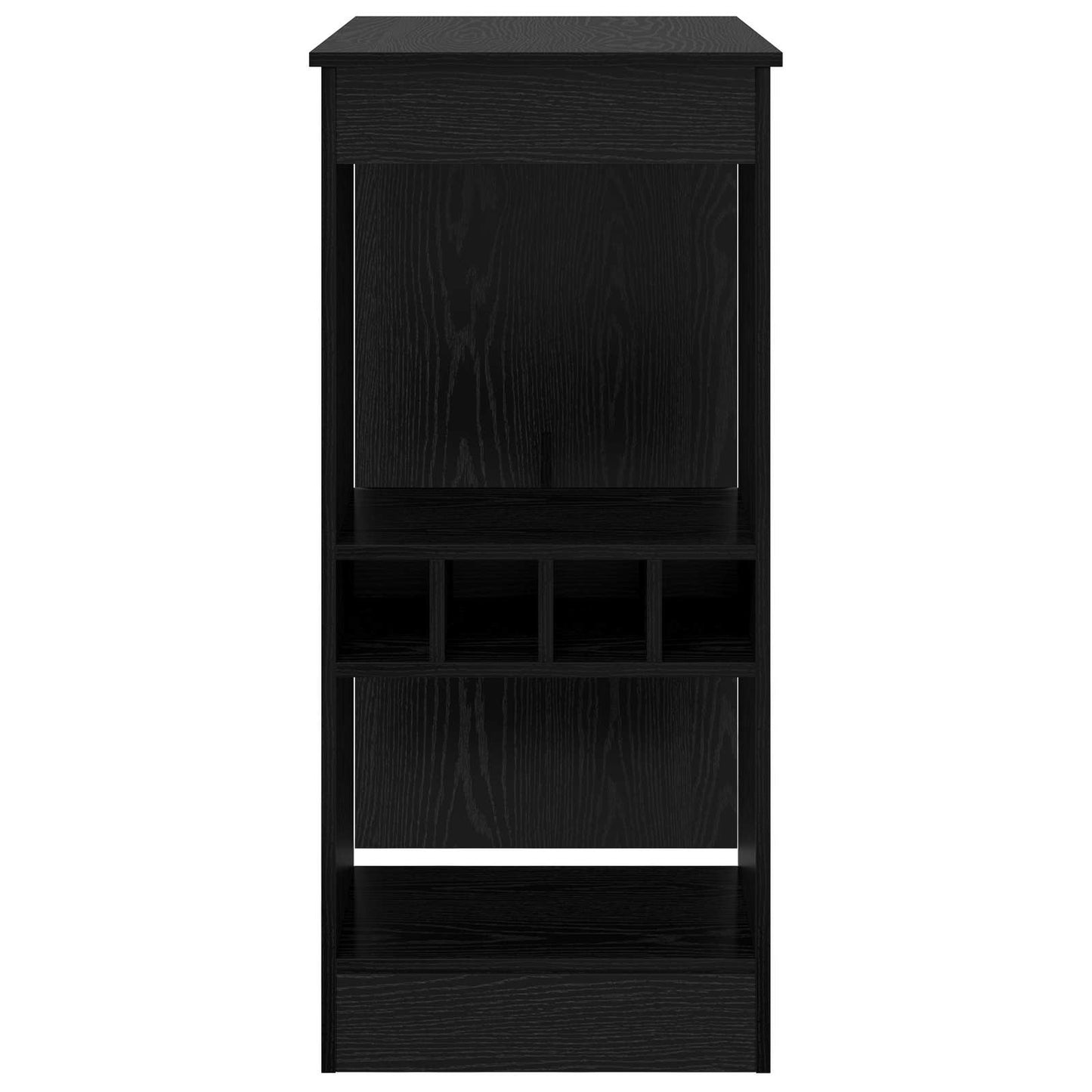 Bar Table Black Oak 90 x 47.5 x 103.5 cm Engineered Wood