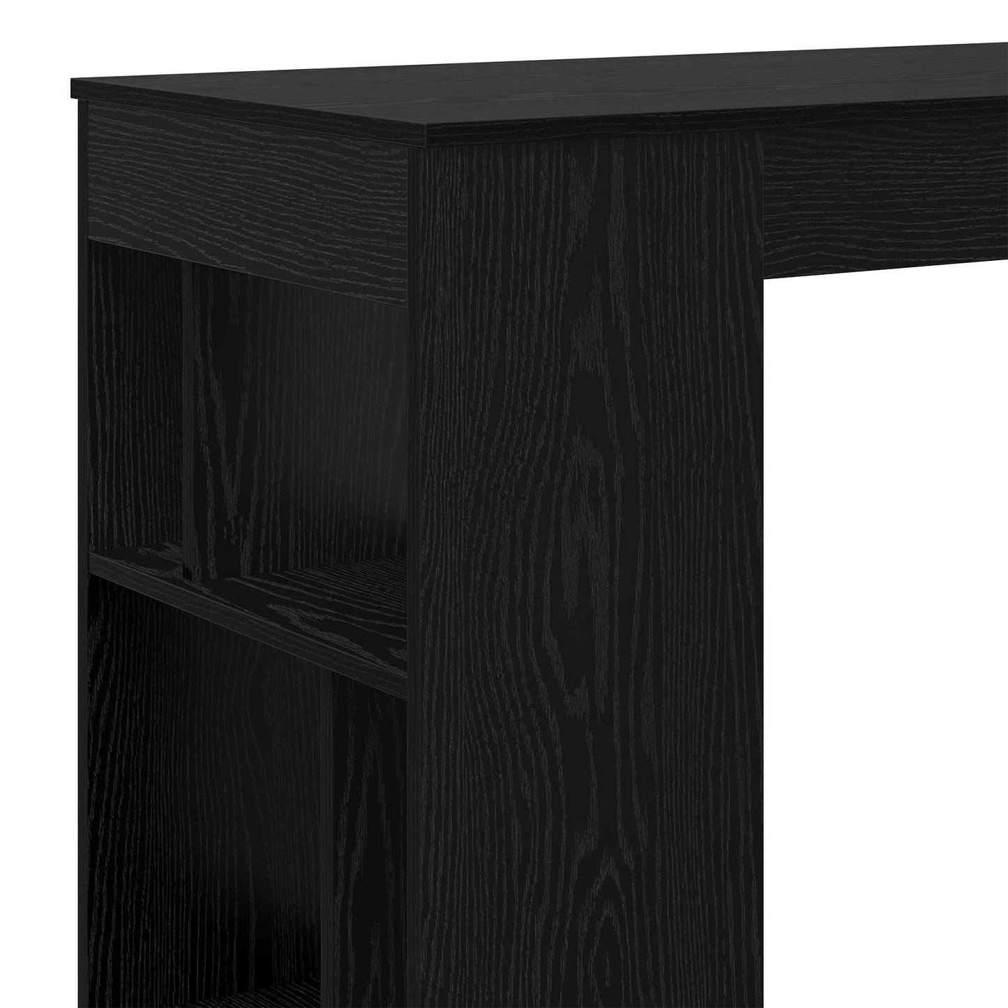 Bar Table Black Oak 102 x 50 x 103.5 cm Engineered Wood