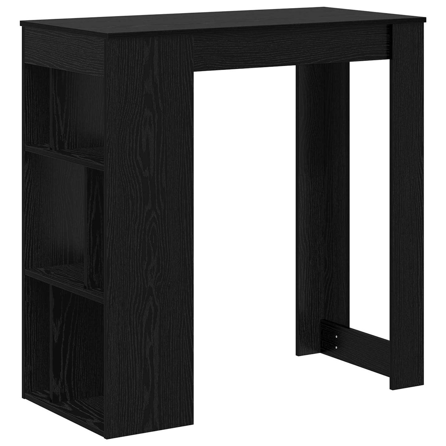 Bar Table Black Oak 102 x 50 x 103.5 cm Engineered Wood