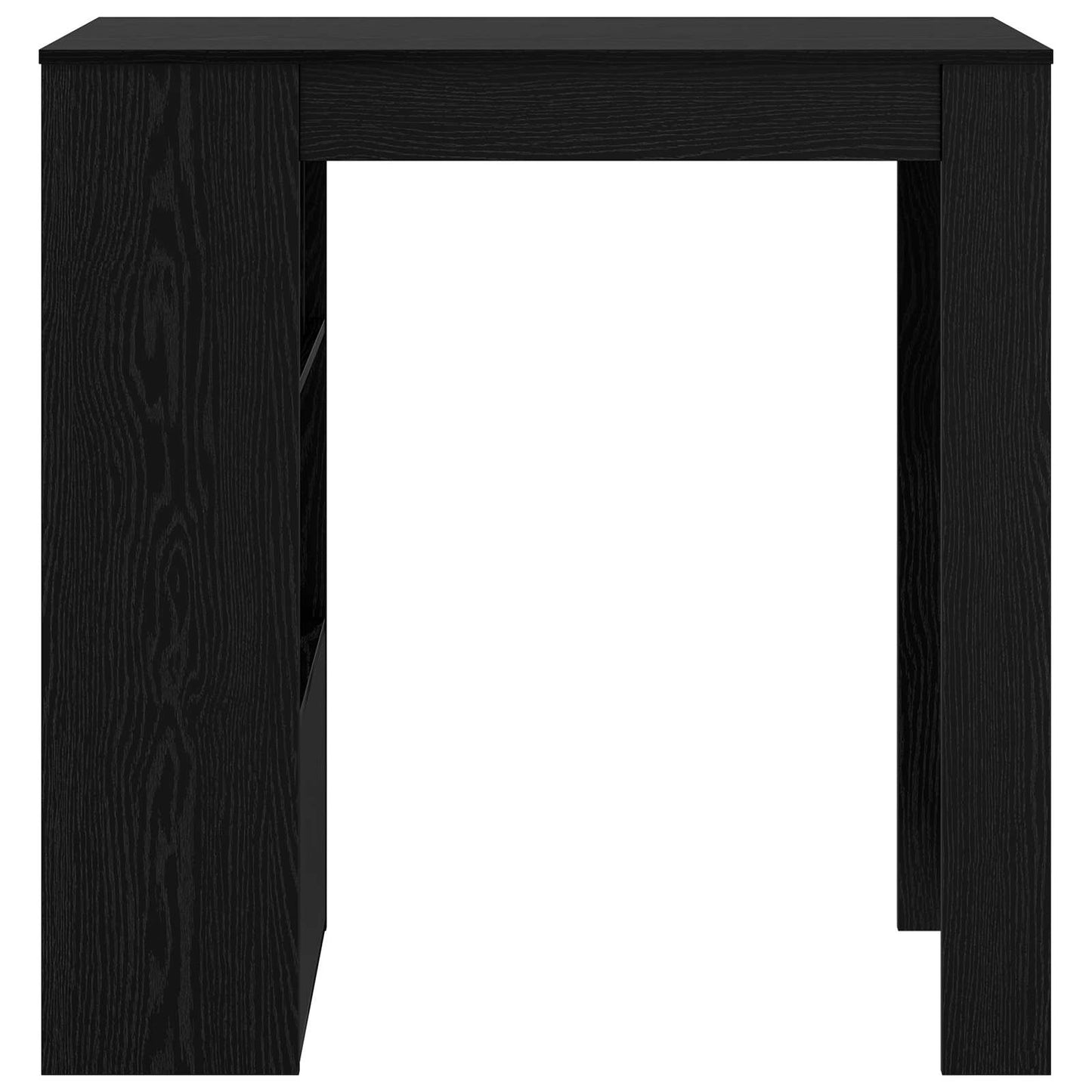 Bar Table Black Oak 102 x 50 x 103.5 cm Engineered Wood