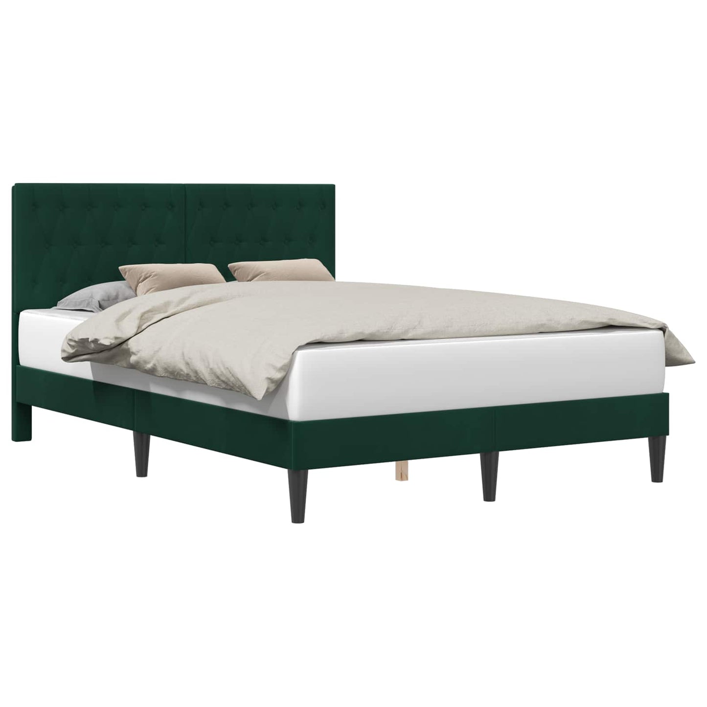 Bed Frame with Headboard Black 180 x 200 cm Velvet