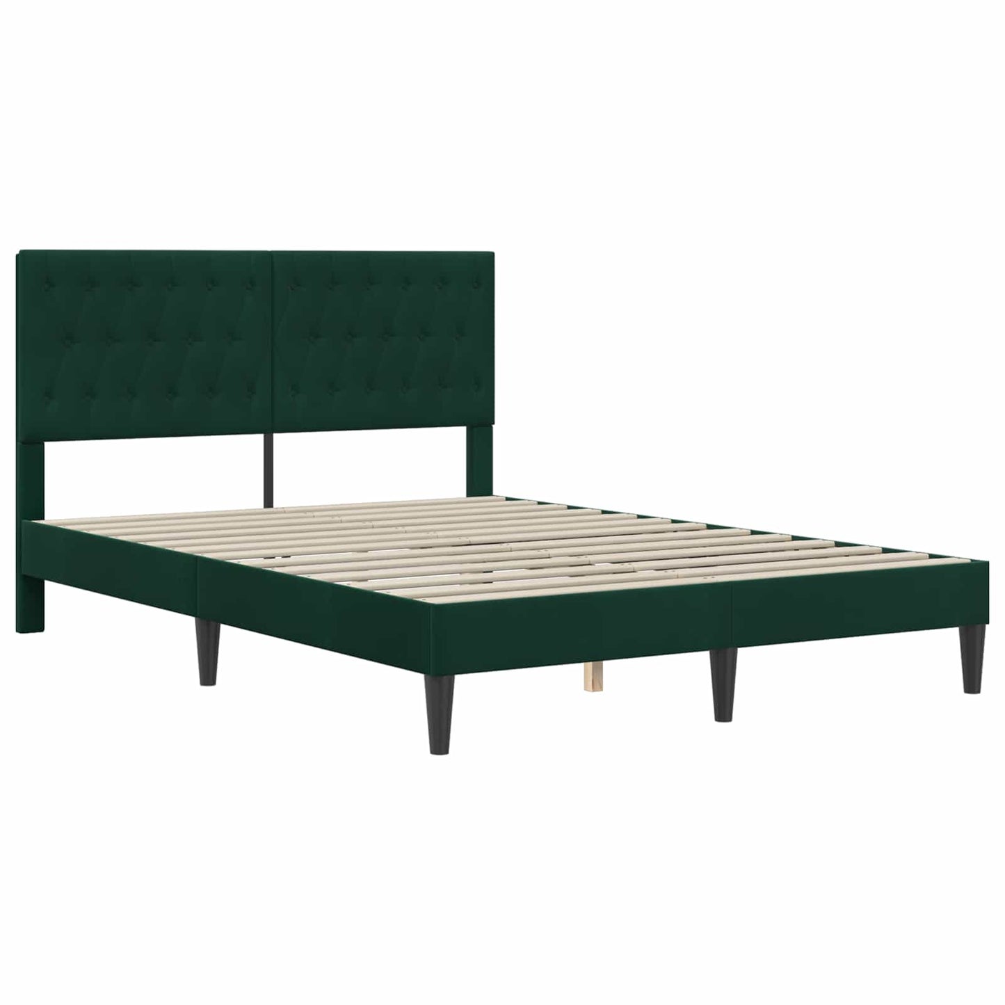 Bed Frame with Headboard Black 180 x 200 cm Velvet
