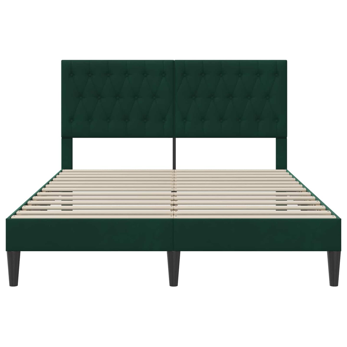Bed Frame with Headboard Black 180 x 200 cm Velvet