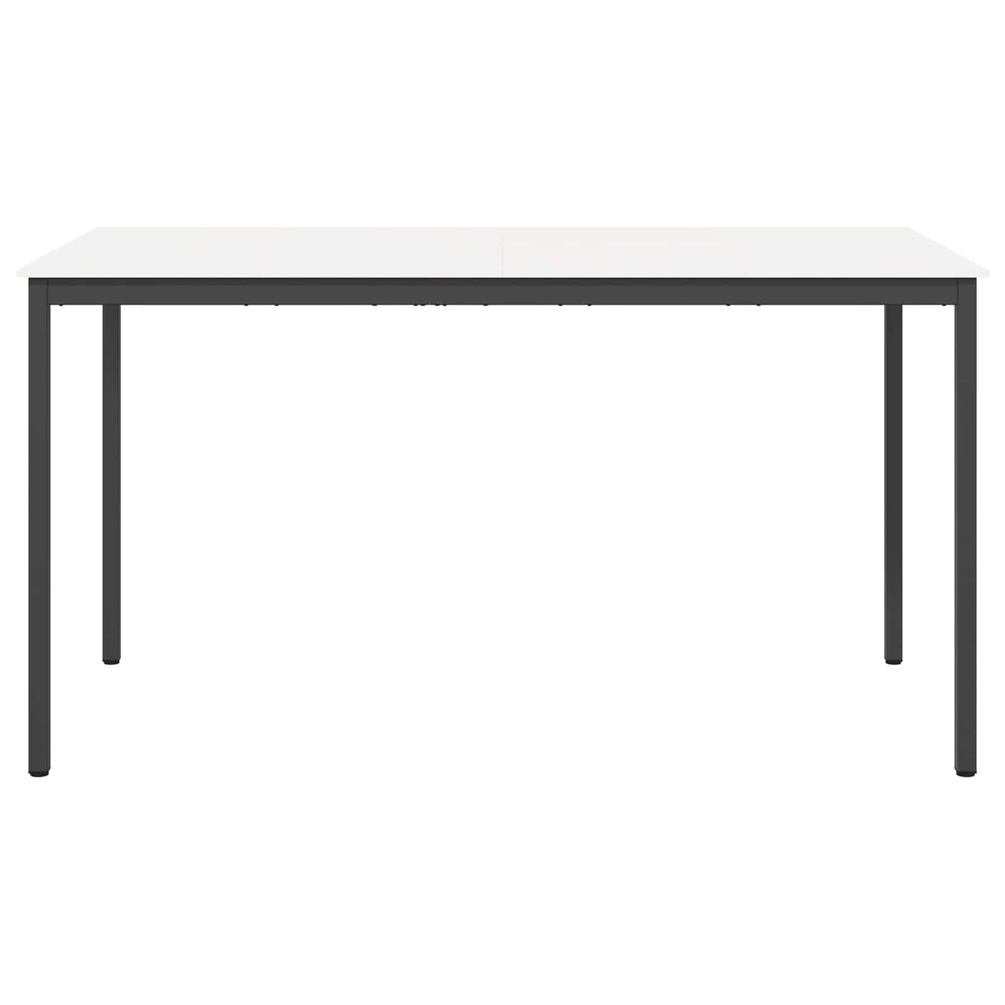 Bar Table White 200 x 100 x 105 cm Solid Pine Wood