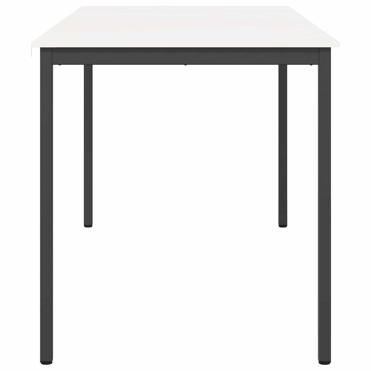 Bar Table White 200 x 100 x 105 cm Solid Pine Wood
