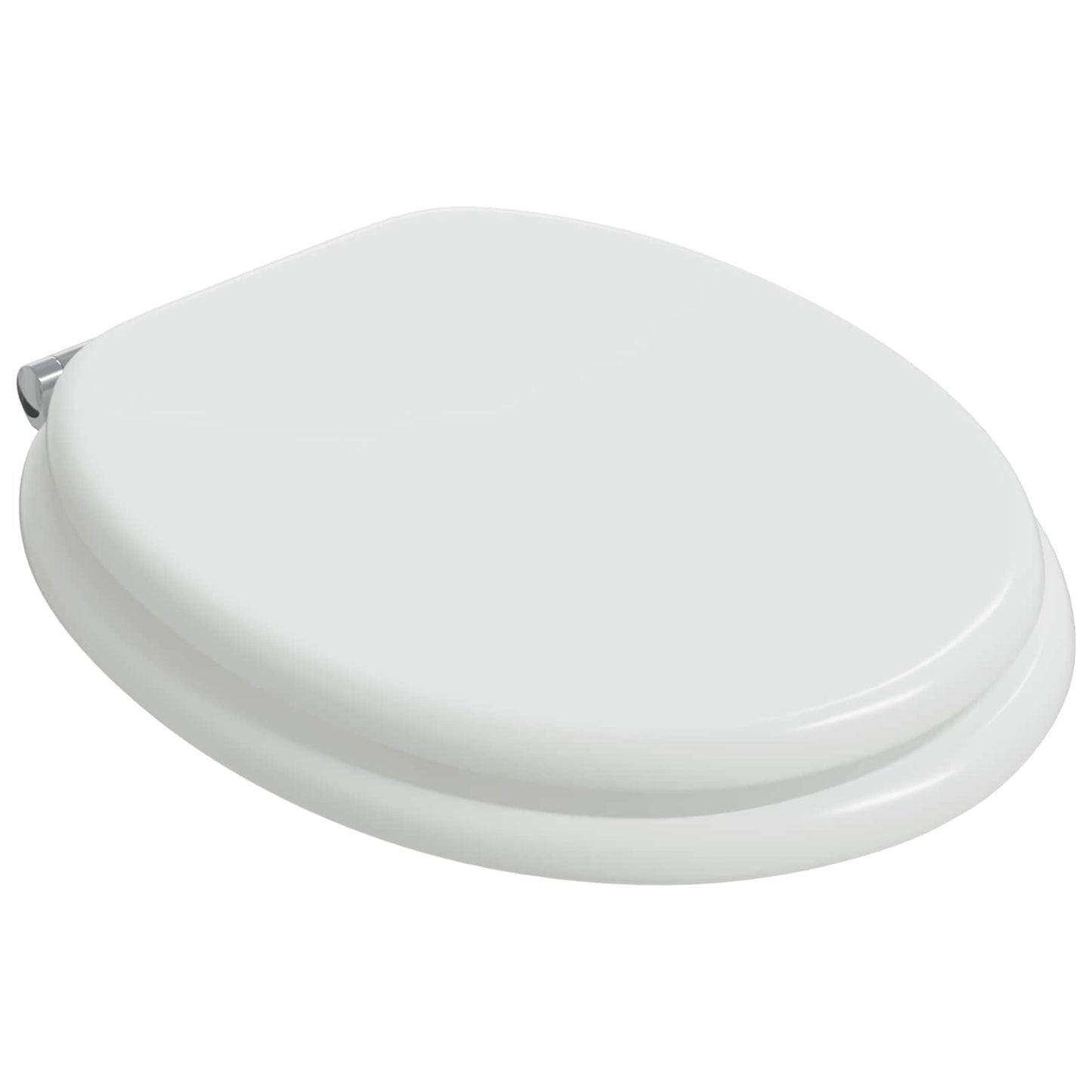 Soft-Close Toilet Seat 2 pcs White 44 x 38 cm MDF board