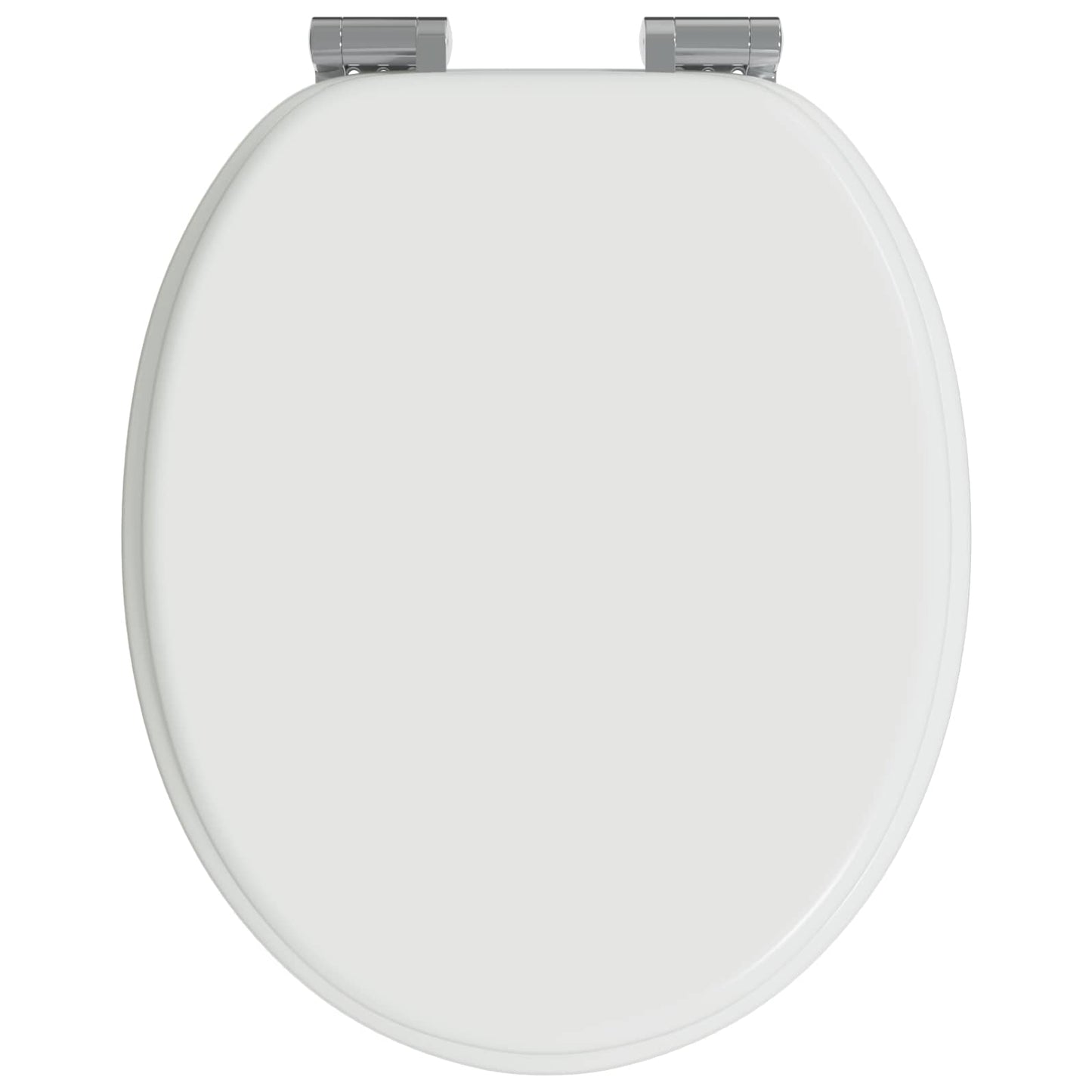 Soft-Close Toilet Seat 2 pcs White 44 x 38 cm MDF board