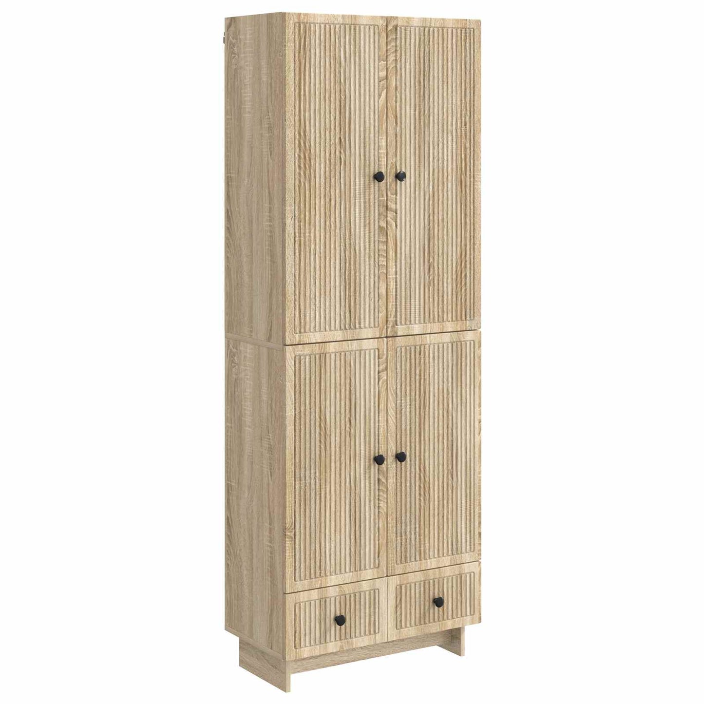 Cabinet Set 2 pcs Sonoma Oak 66 x 34.5 x 95 cm Engineered Wood