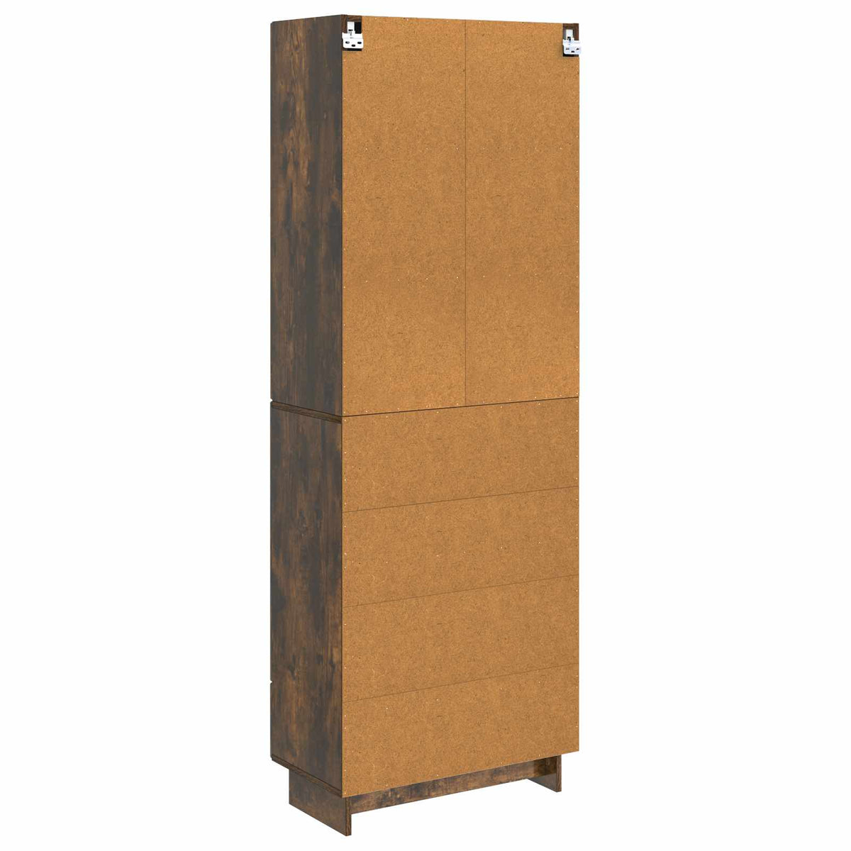 Cabinet Set 2 pcs Smoked Oak Engineered Wood