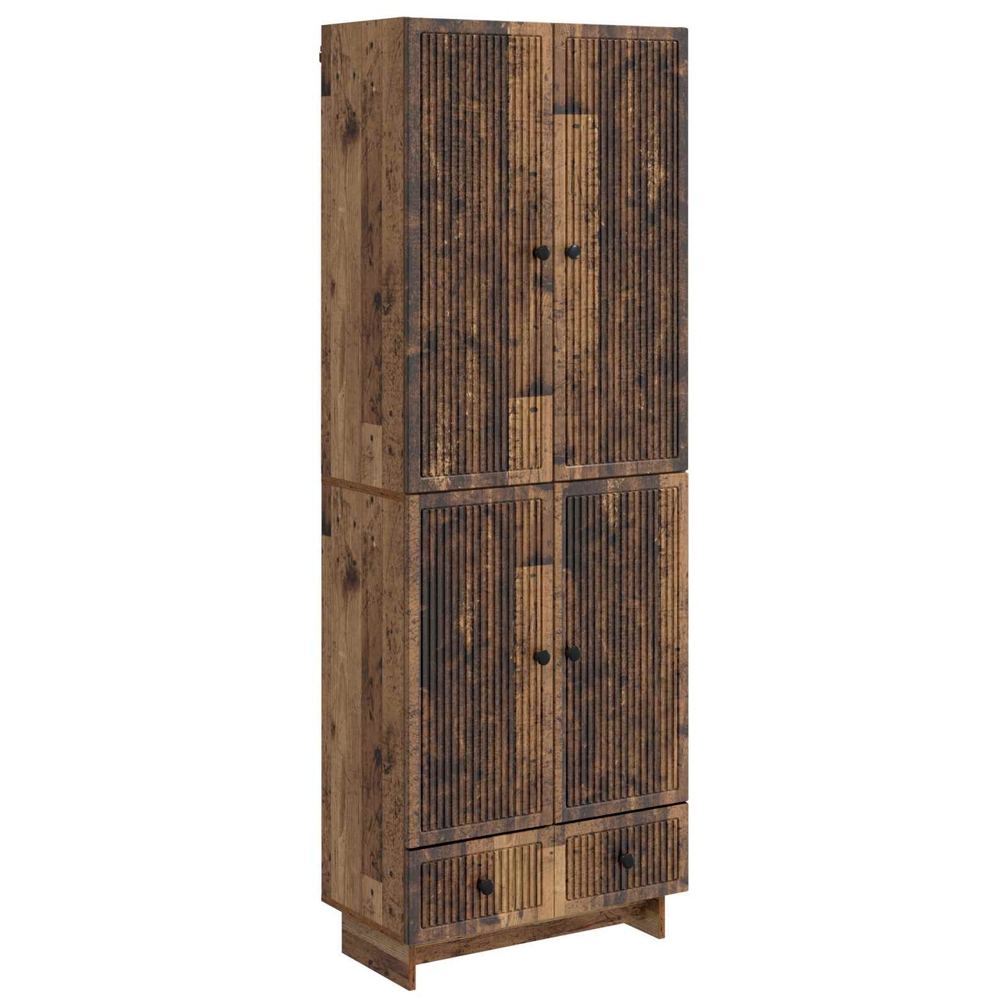 Cabinet Set 2 pcs Old Wood 66 x 34.5 x 95 cm Engineered Wood