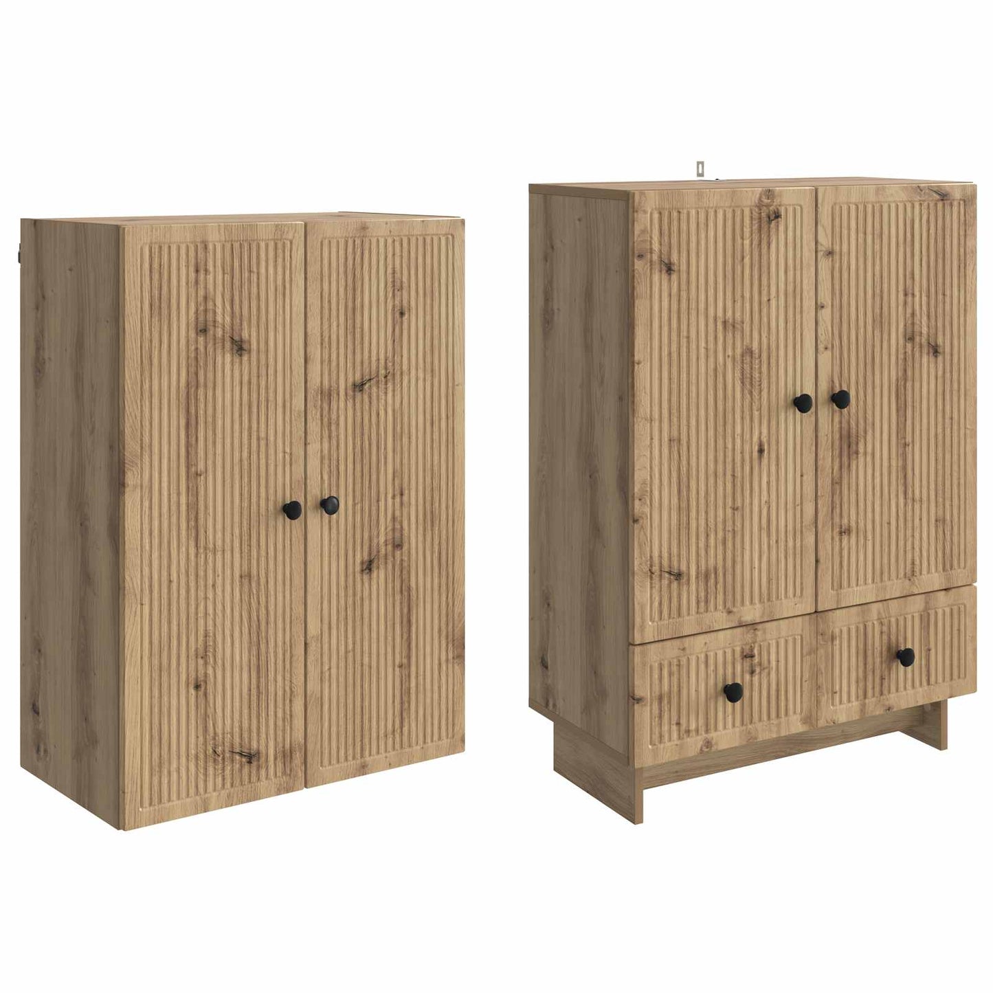Cabinet Set 2 pcs Artisan Oak Engineered Wood
