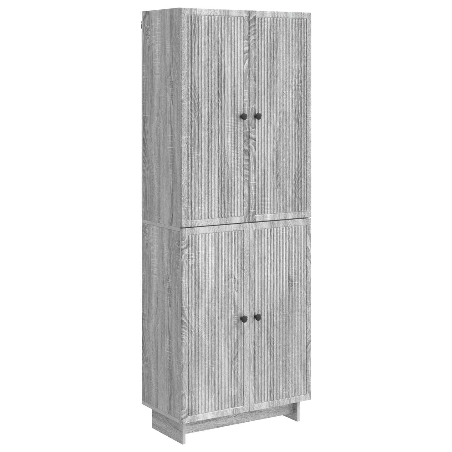 Cabinet Set 2 pcs Grey Sonoma Engineered Wood