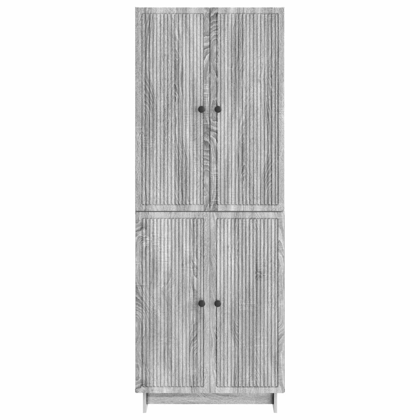 Cabinet Set 2 pcs Grey Sonoma Engineered Wood