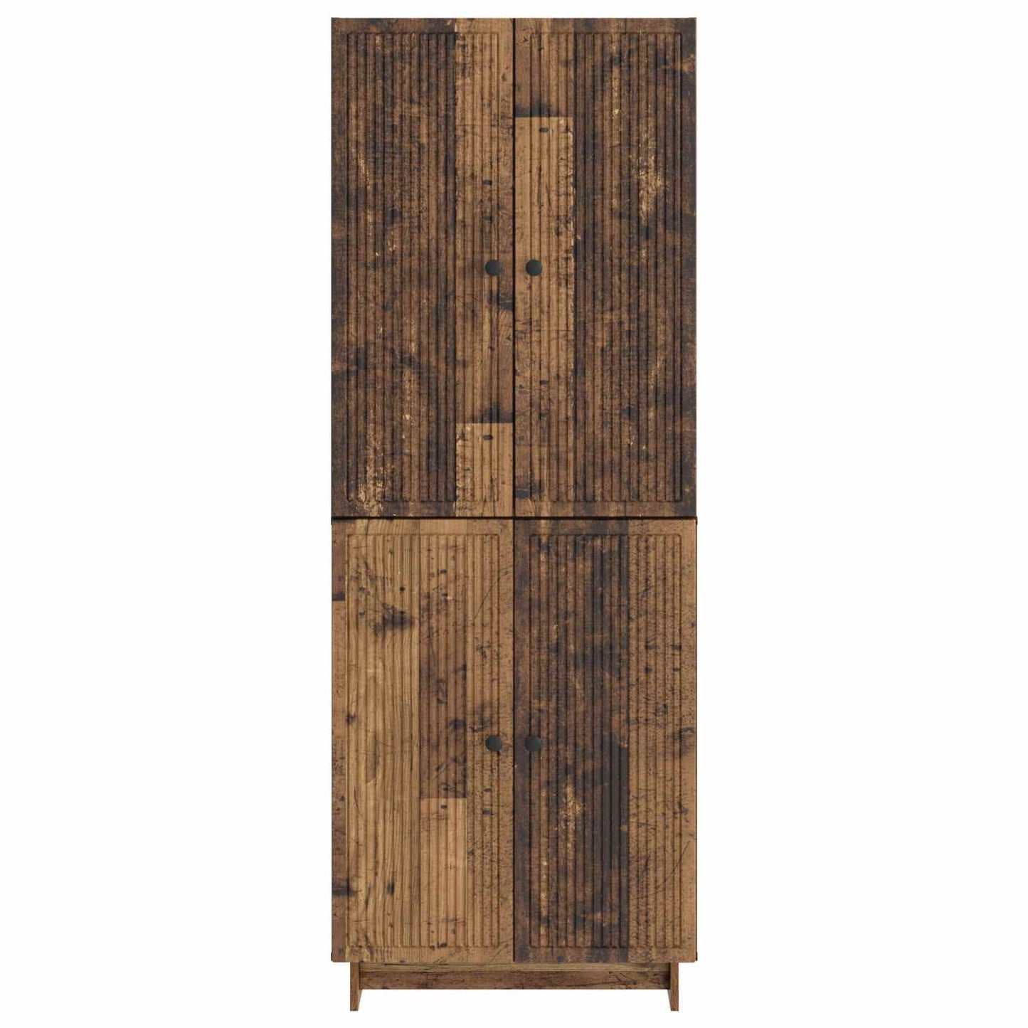 Cabinet Set 2 pcs Old Wood 66 x 34.5 x 90 cm Engineered Wood
