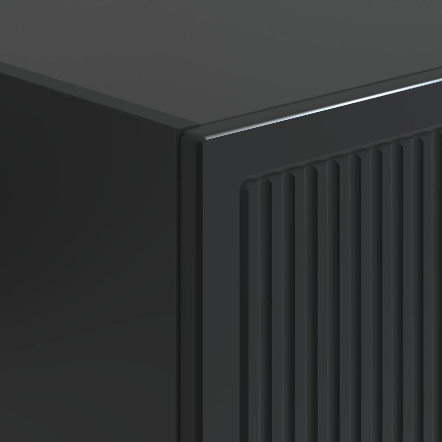 Cabinet Set 2 pcs Black 34.5 x 33 x 90 cm Engineered Wood