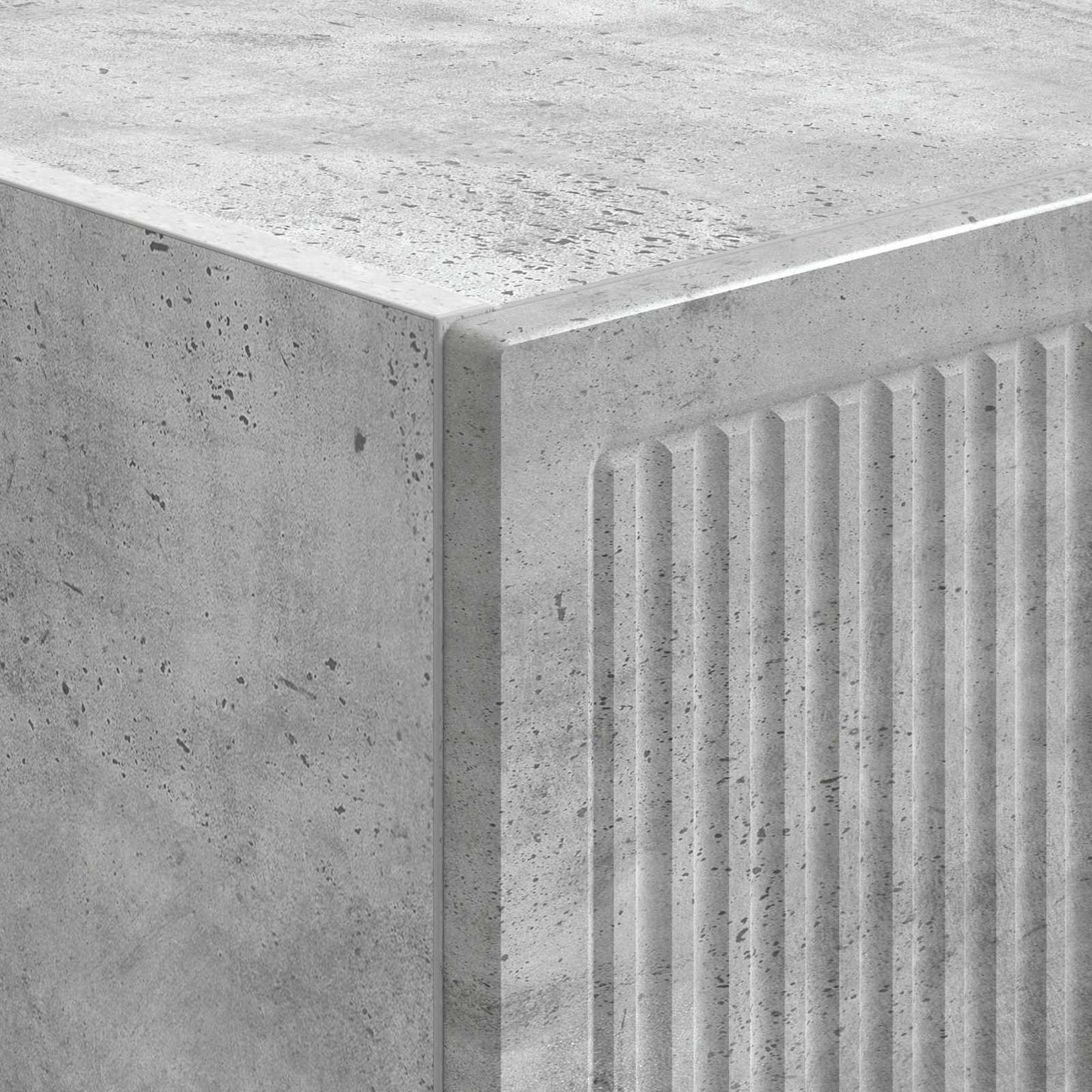 Cabinet Set 2 pcs Concrete Grey 34.5 x 33 x 90 cm
