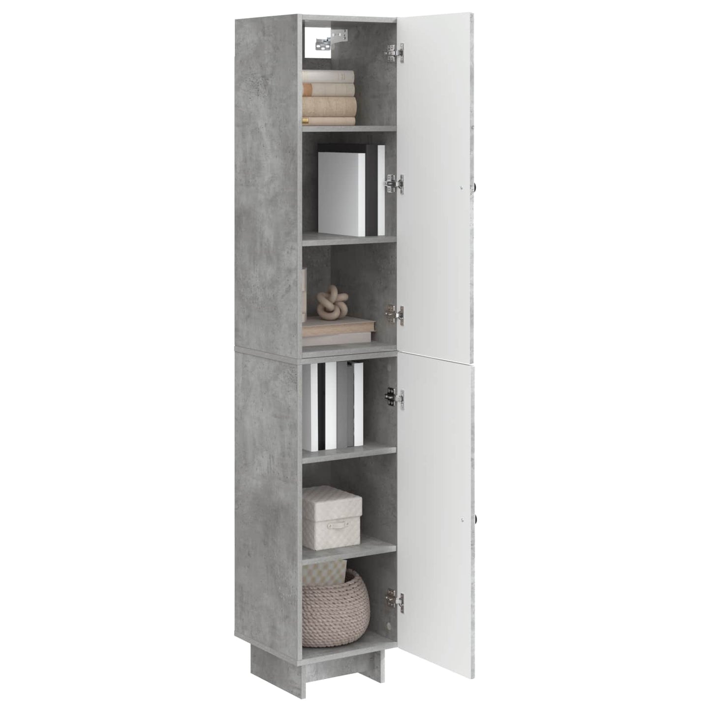Cabinet Set 2 pcs Concrete Grey 34.5 x 33 x 90 cm