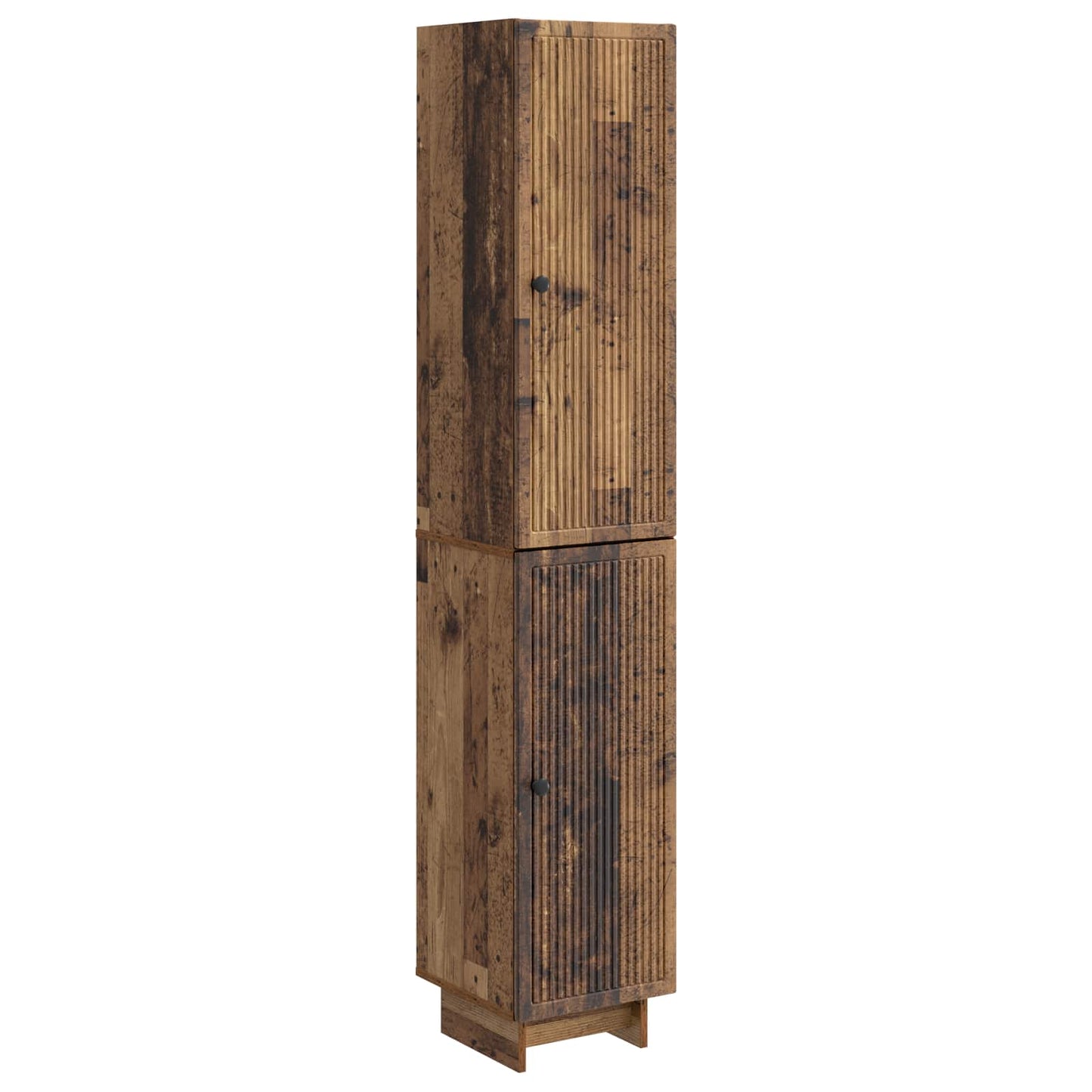Cabinet Set 2 pcs Old Wood 34.5 x 33 x 90 cm Engineered Wood