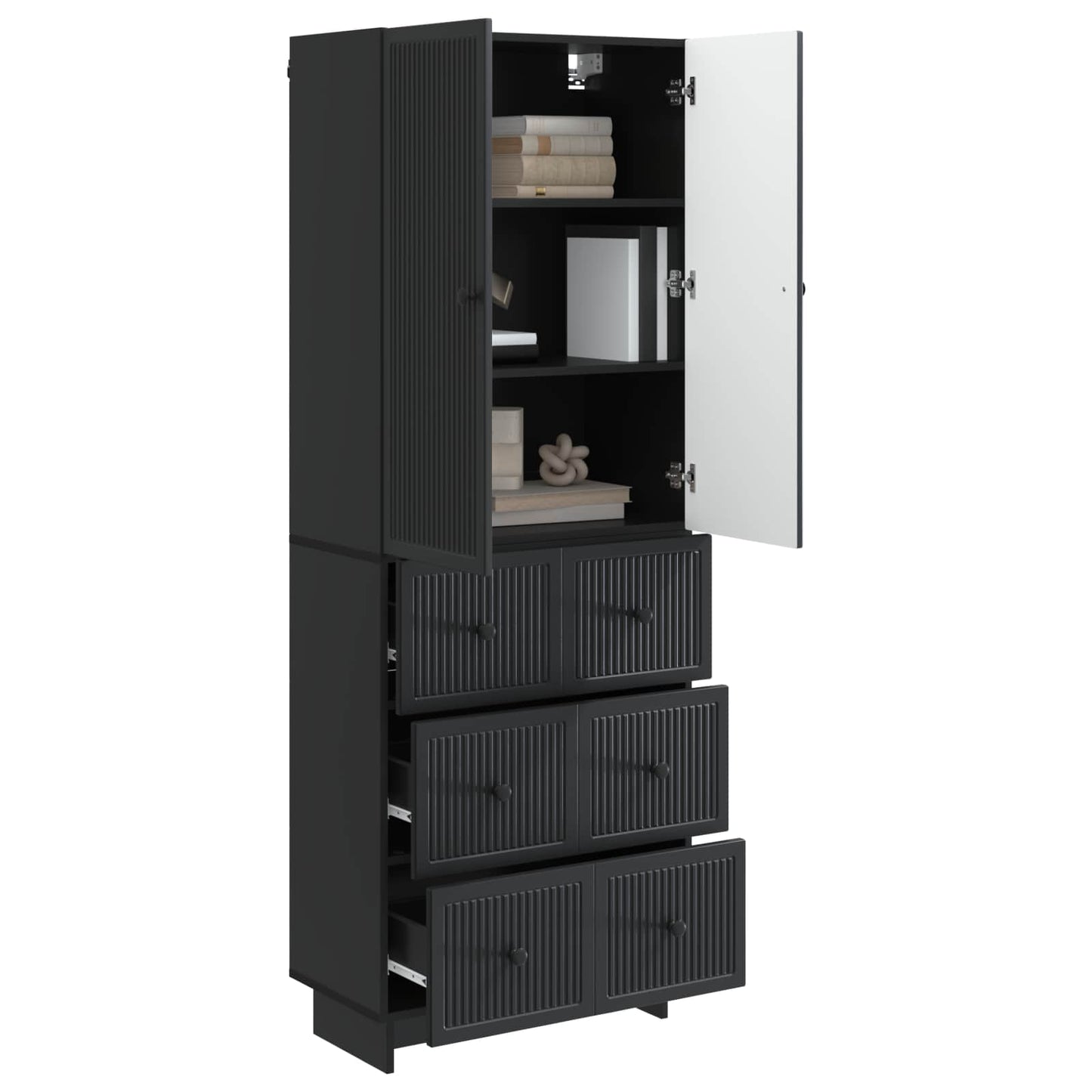 Cabinet Set 2 pcs 66 x 34.5 x 90 cm Engineered Wood